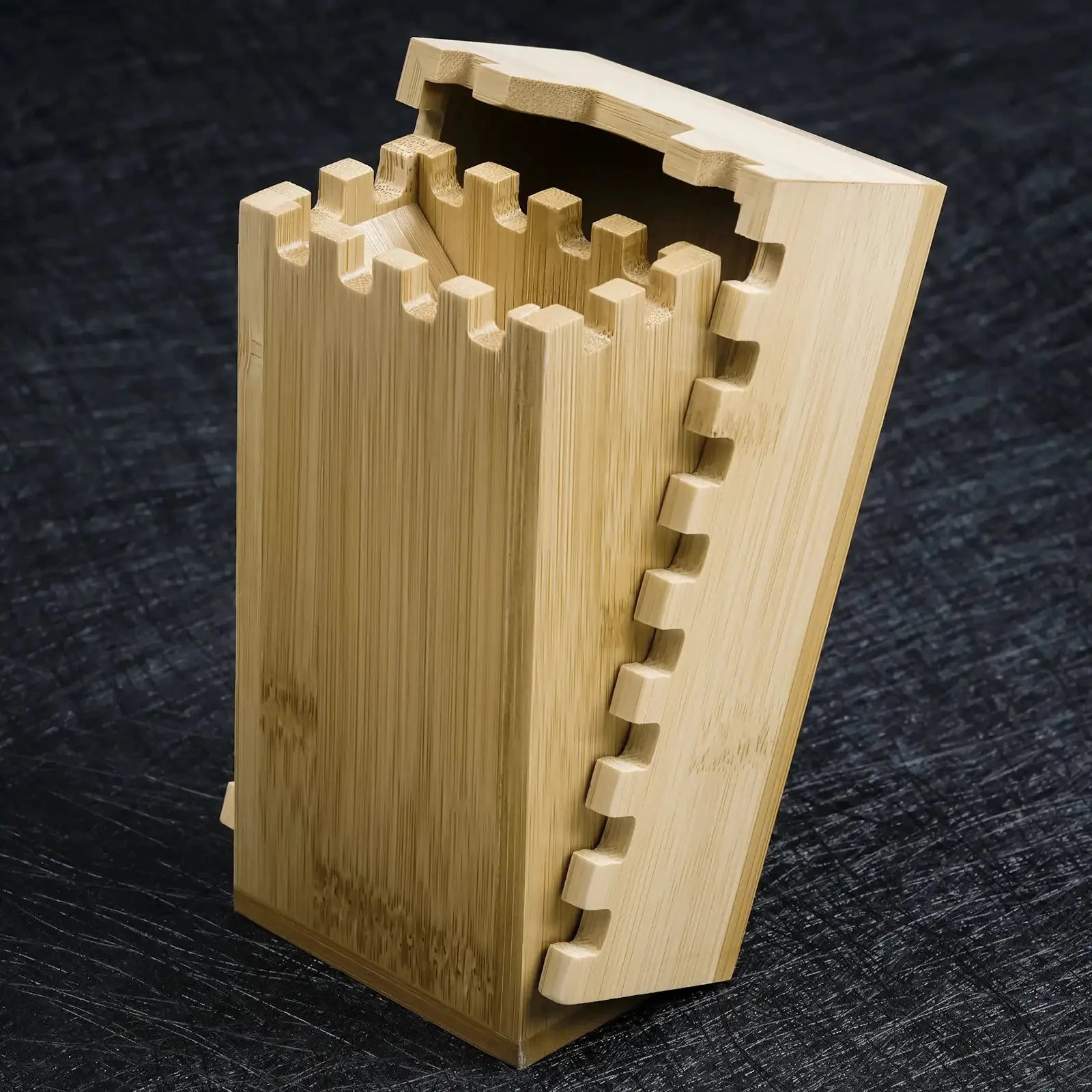 Portable Wooden DND Dice Tower Foldable Dice Rolling Tower with Magnets