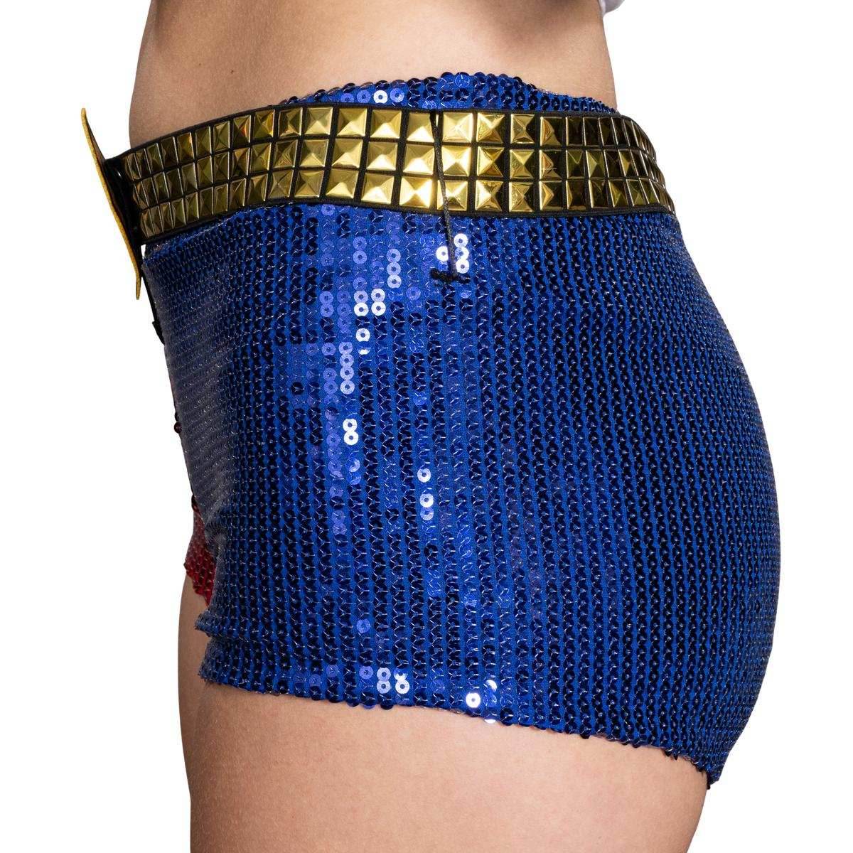 SS Movie Replica Harley Quinn Halloween Cosplay Costume Shorts with Belt - XS