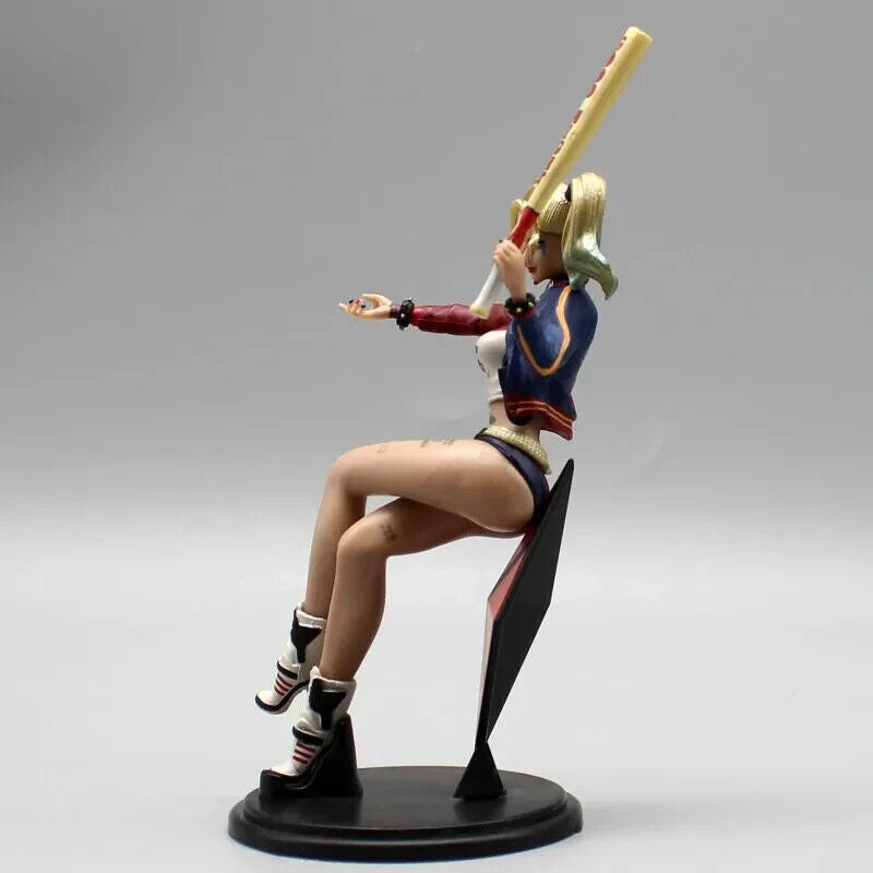 Harley Quinn Figure, Sexy Suicide Squad Joker Figurine, Marvel DC Gifts 4 in