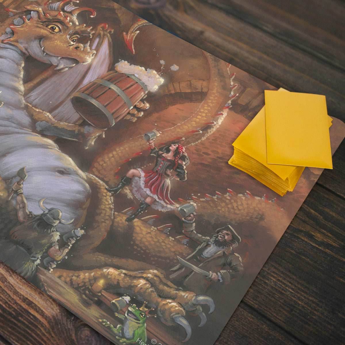 The Dragon with the Flagon Playmat - Standard Playmat / Plain