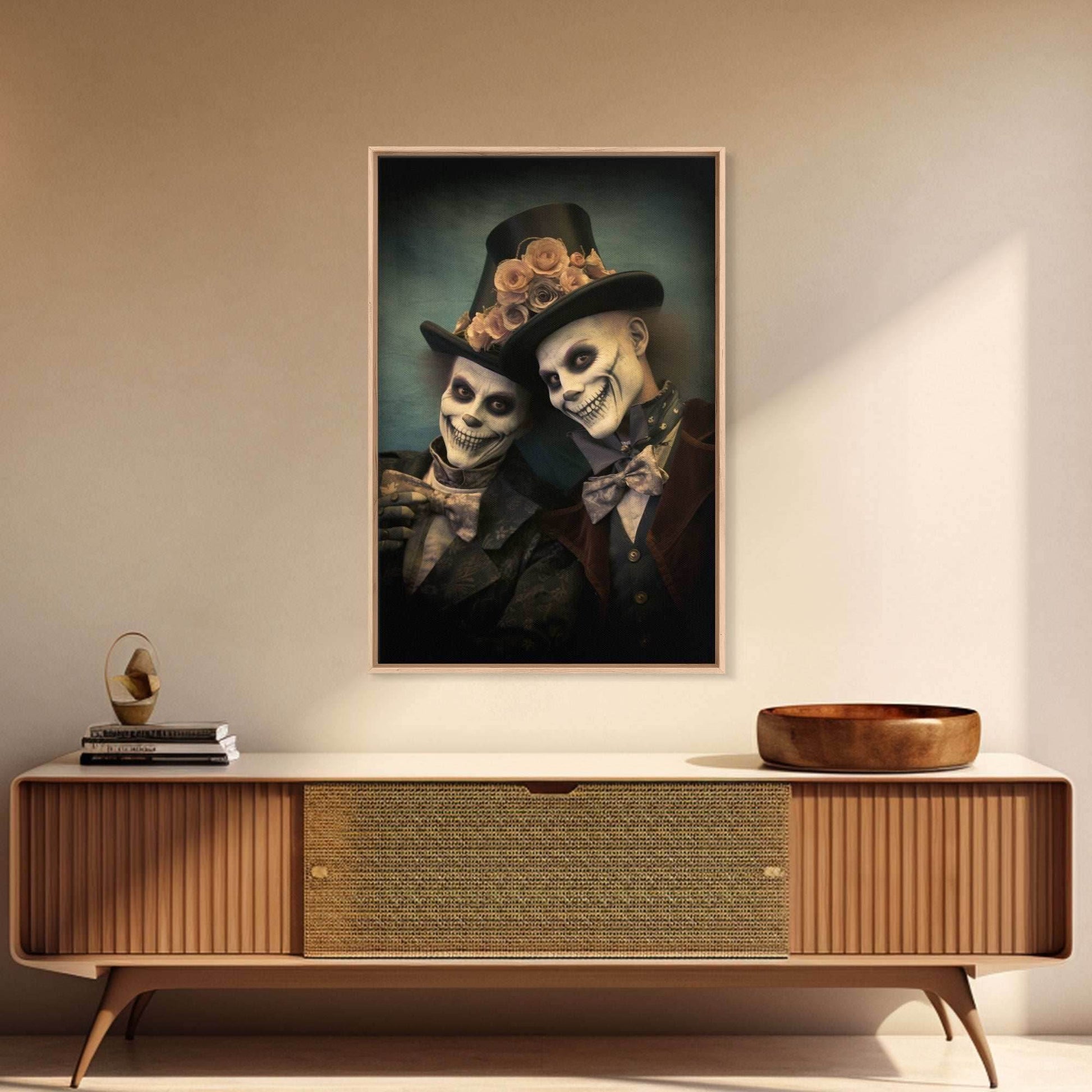 Dark Fantasy, Goth Wall Art, Gothic Wall Decor, Spooky Art, Creepy Wall Art, Canvas Print, Wall Art, Vertical Print, Home Decor, Room Decor - 8x12 Inches / Gallery Wrap Canvas - Ready To Hang
