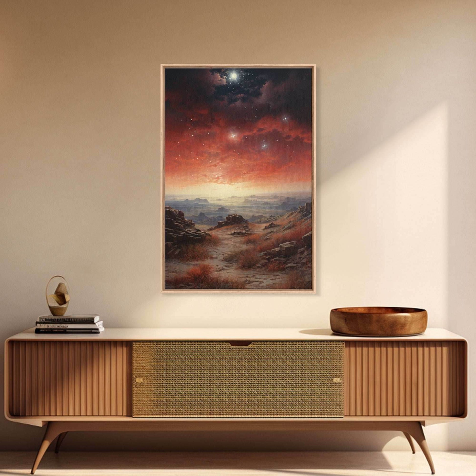 Sci Fi Wall Art, Fantasy Artwork, Space Wall Art, Tiny House Decor, Canvas Print, Wall Art, Vertical Art, Moving Gift, Game Room Decor - 8x12 Inches / Gallery Wrap Canvas - Ready To Hang