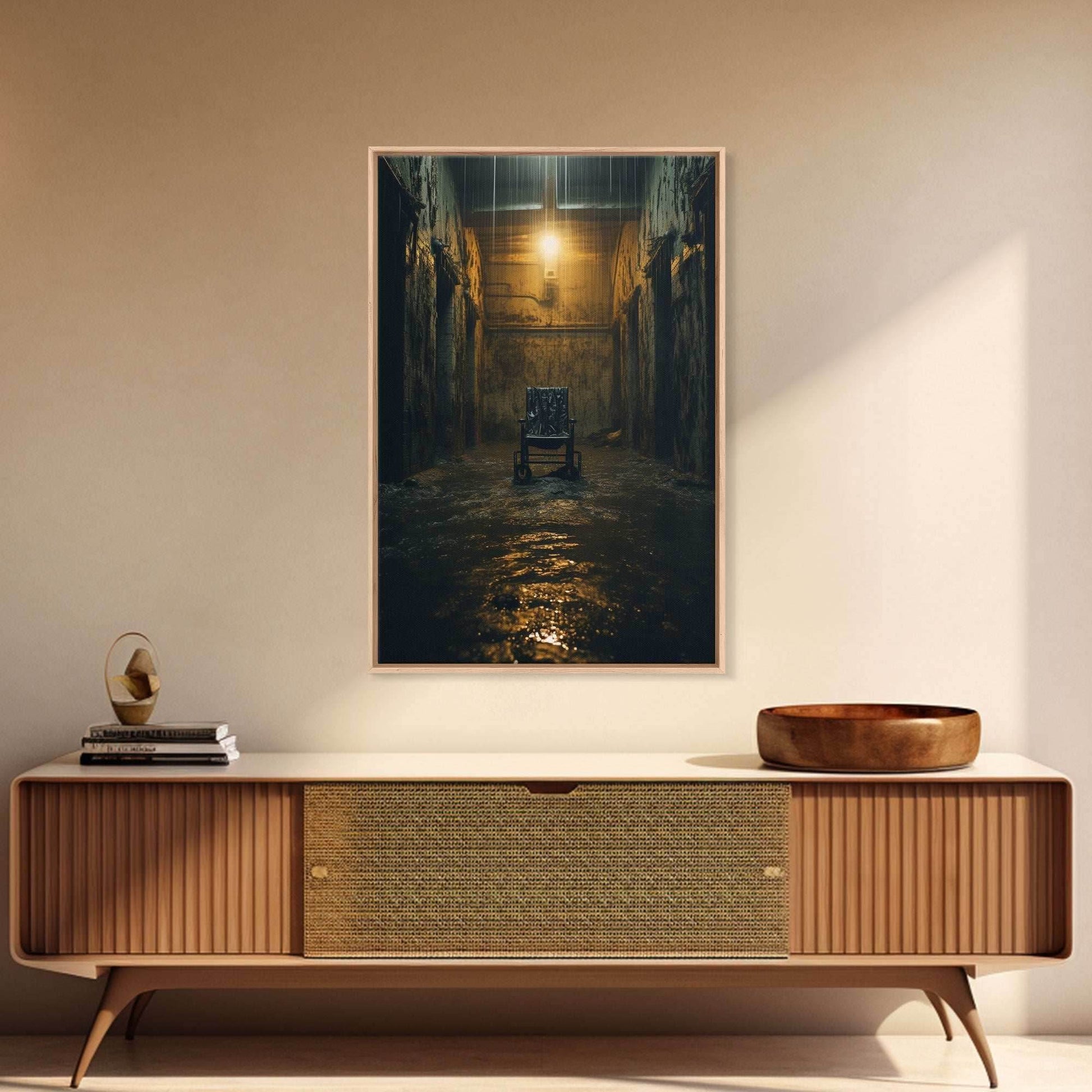 Creepy Wall Decor, Spooky Room Decor, Canvas Print, Wall Hanging, Portrait Art, Halloween Wall Decor, Dark Fantasy, Dark Wall Art - 8x12 Inches / Gallery Wrap Canvas - Ready To Hang