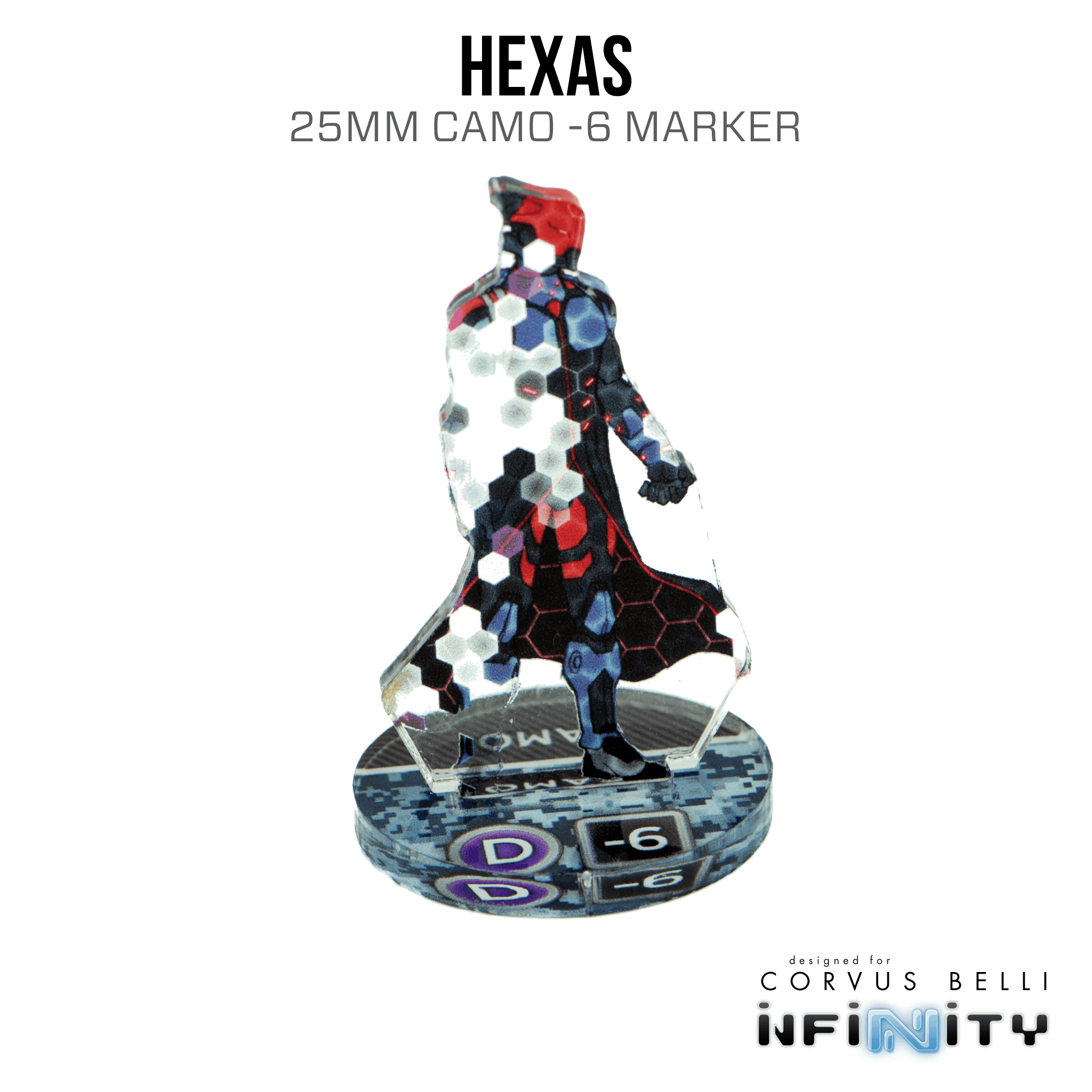 Infinity 3D Markers: Hexas (Camo -6) - Camo-6 / A