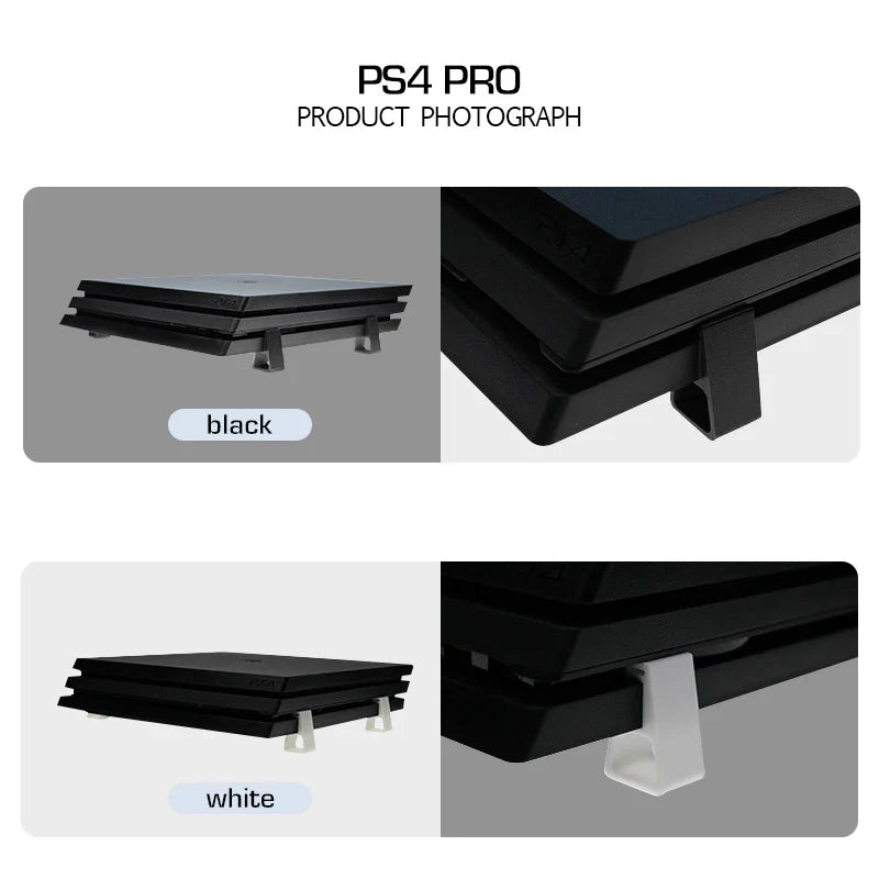DATA FROG Cooling Feet Stand for PS4 Slim Pro | Horizontal Holder with Anti-Slip Design