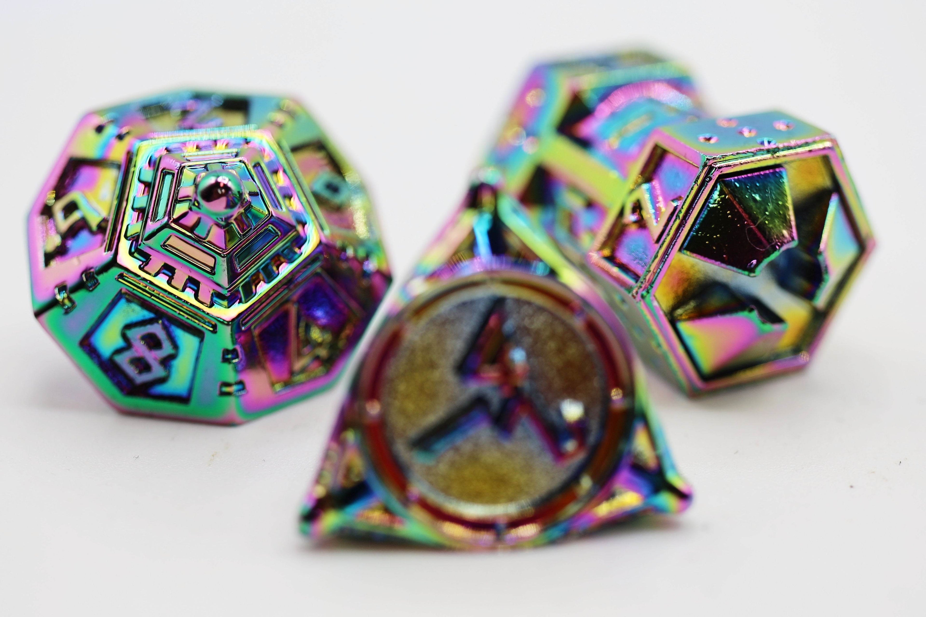 Dice 51: Holographic Projection - Metal RPG Dice Set - 