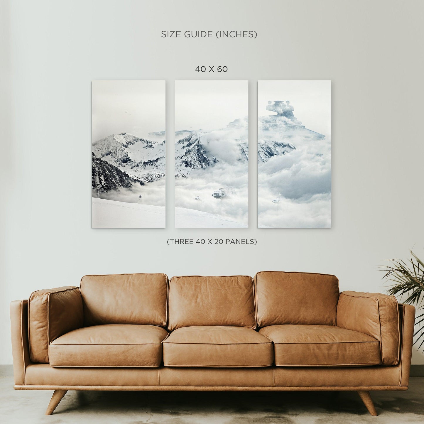 Hoth Frozen Planet Star Wars Canvas Print