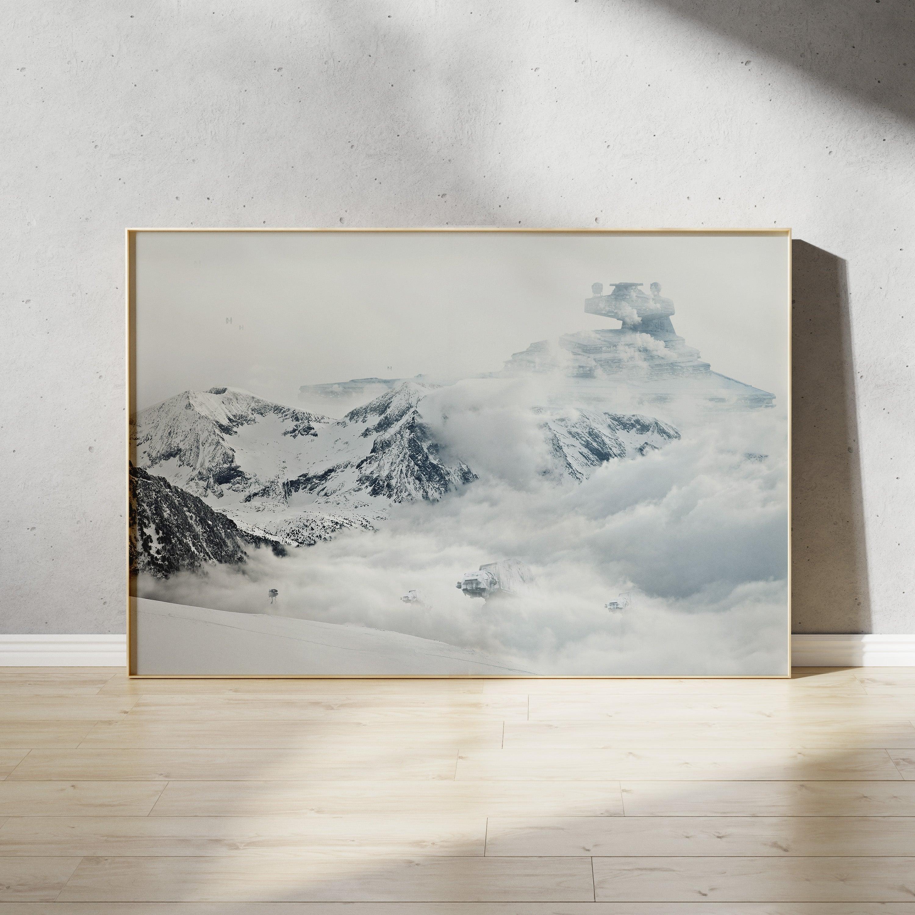 Hoth Frozen Planet Star Wars Art Print