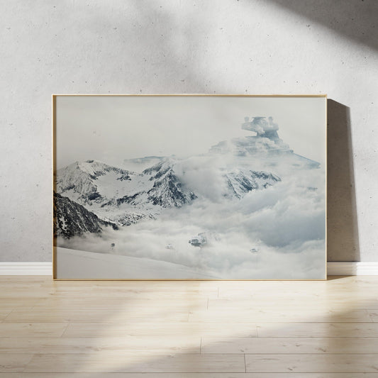 Hoth Frozen Planet Star Wars Art Print