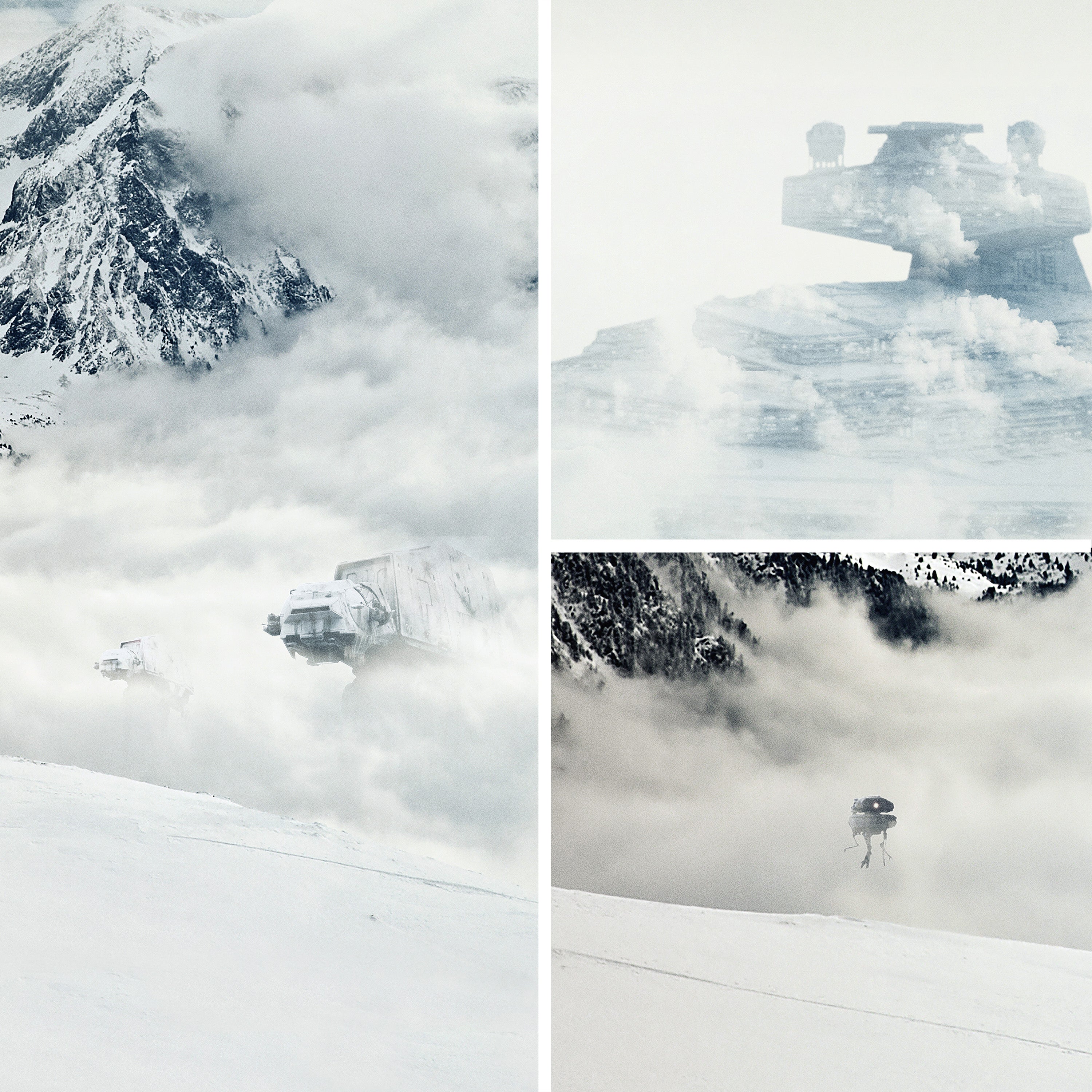 Hoth Frozen Planet Star Wars Art Print
