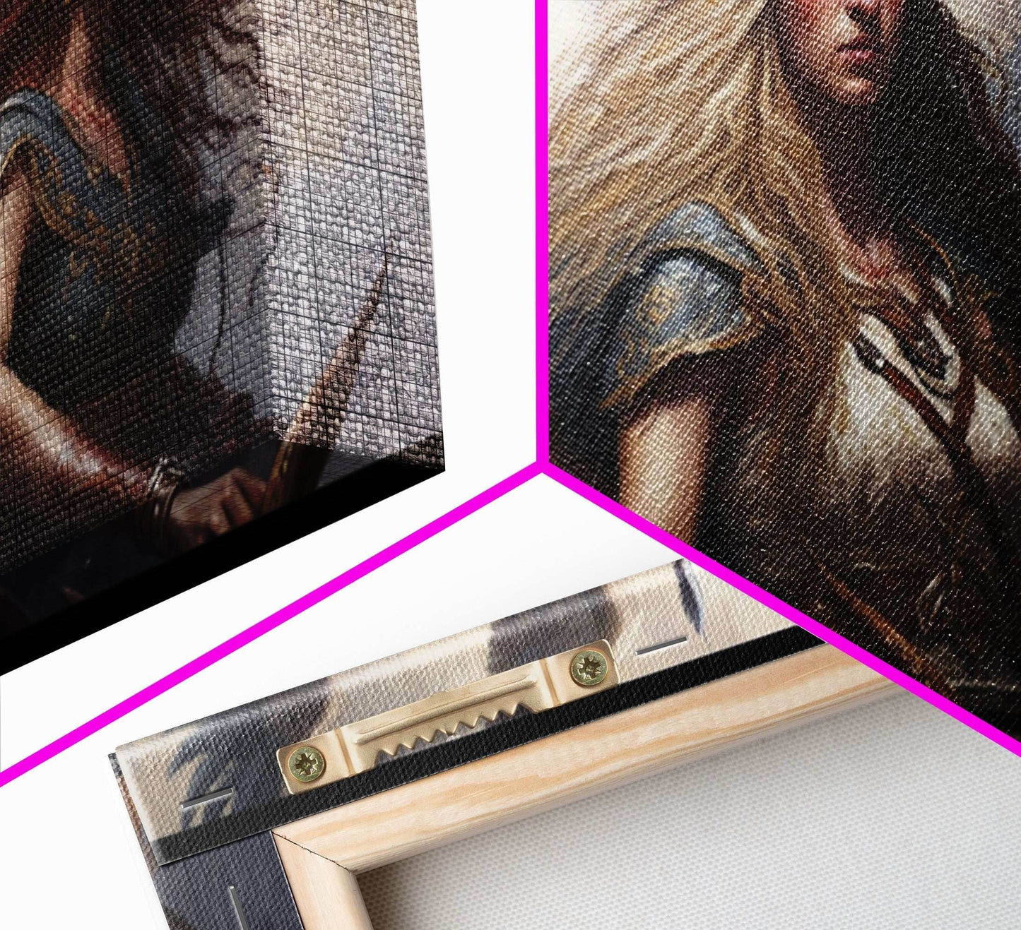 The Valkyries, Norse Mythology, Framed Canvas Print, Norse Fantasy Art - 10x20 Inches / Gallery Wrap Canvas - Ready To Hang