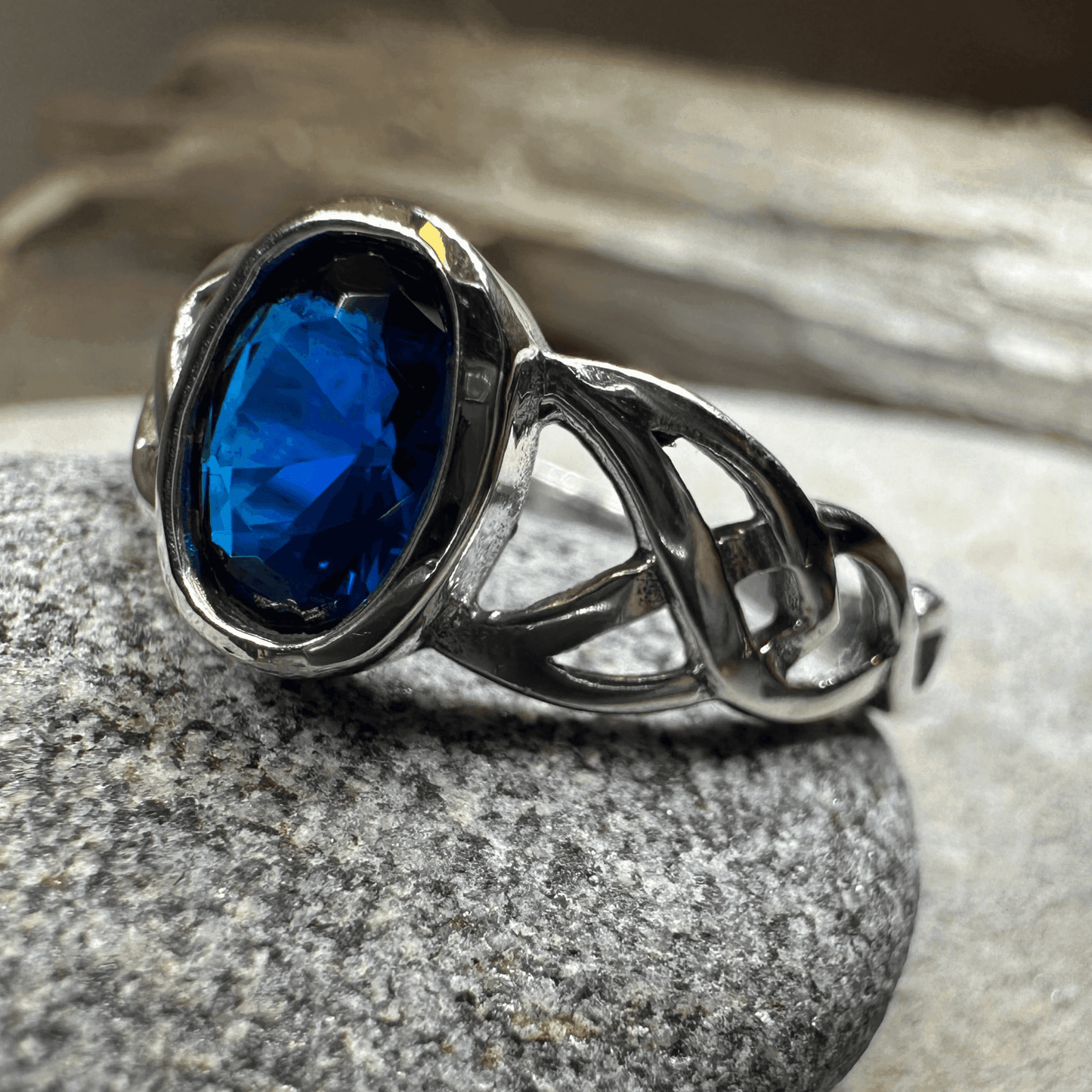 Andie Trinity Knot Ring - 4 / Pink Sapphire