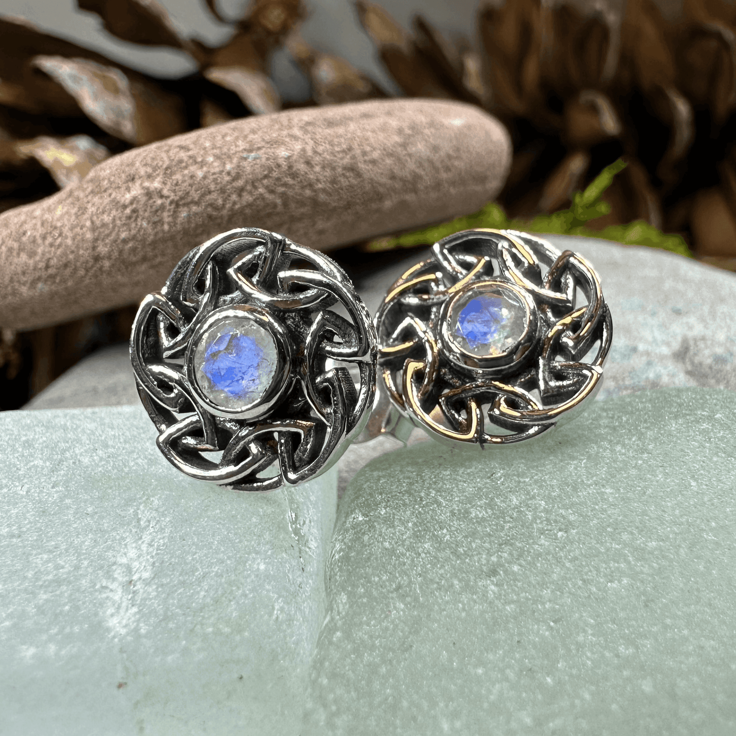 Alfiva Celtic Earrings - Amethyst