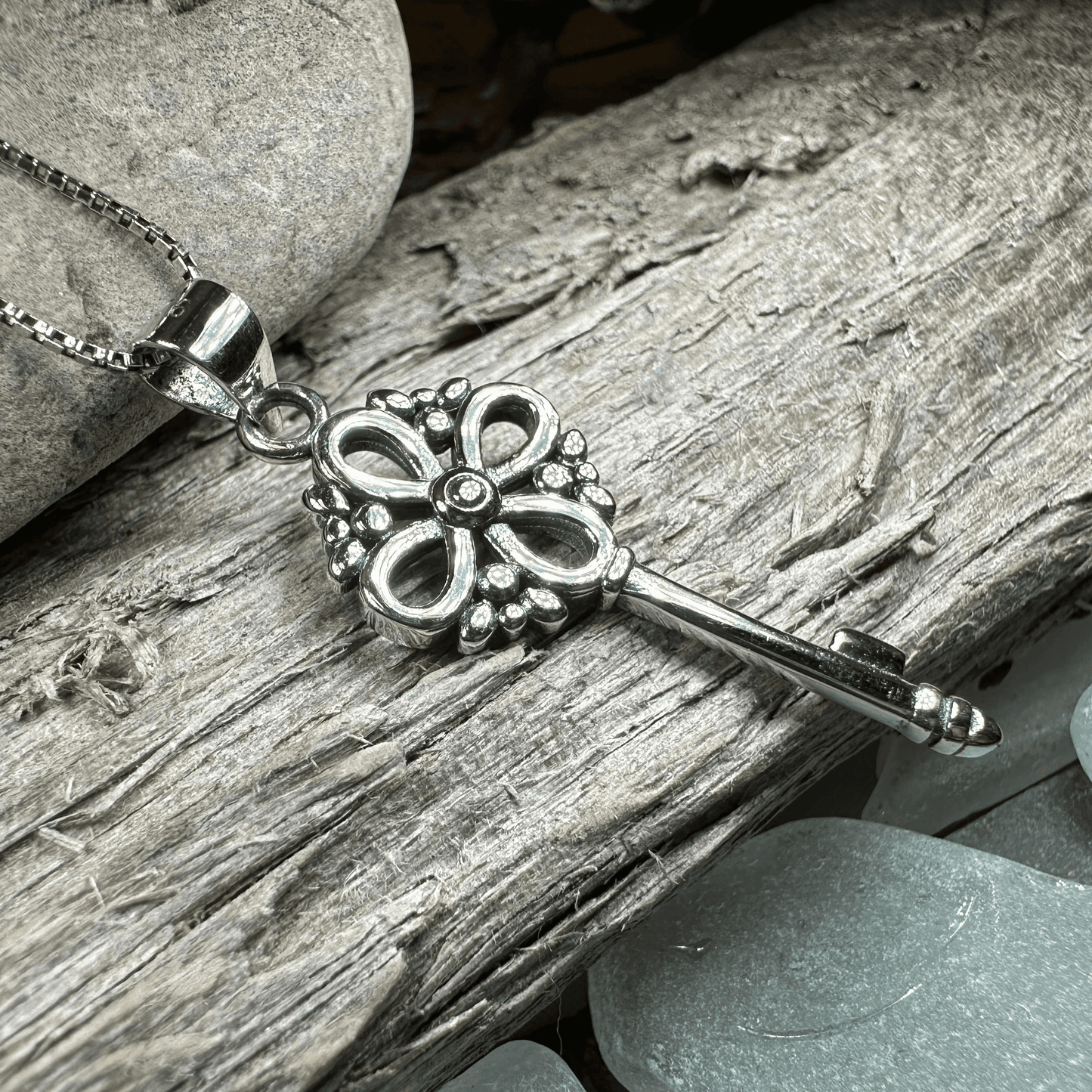 Adele Celtic Key Necklace - 18