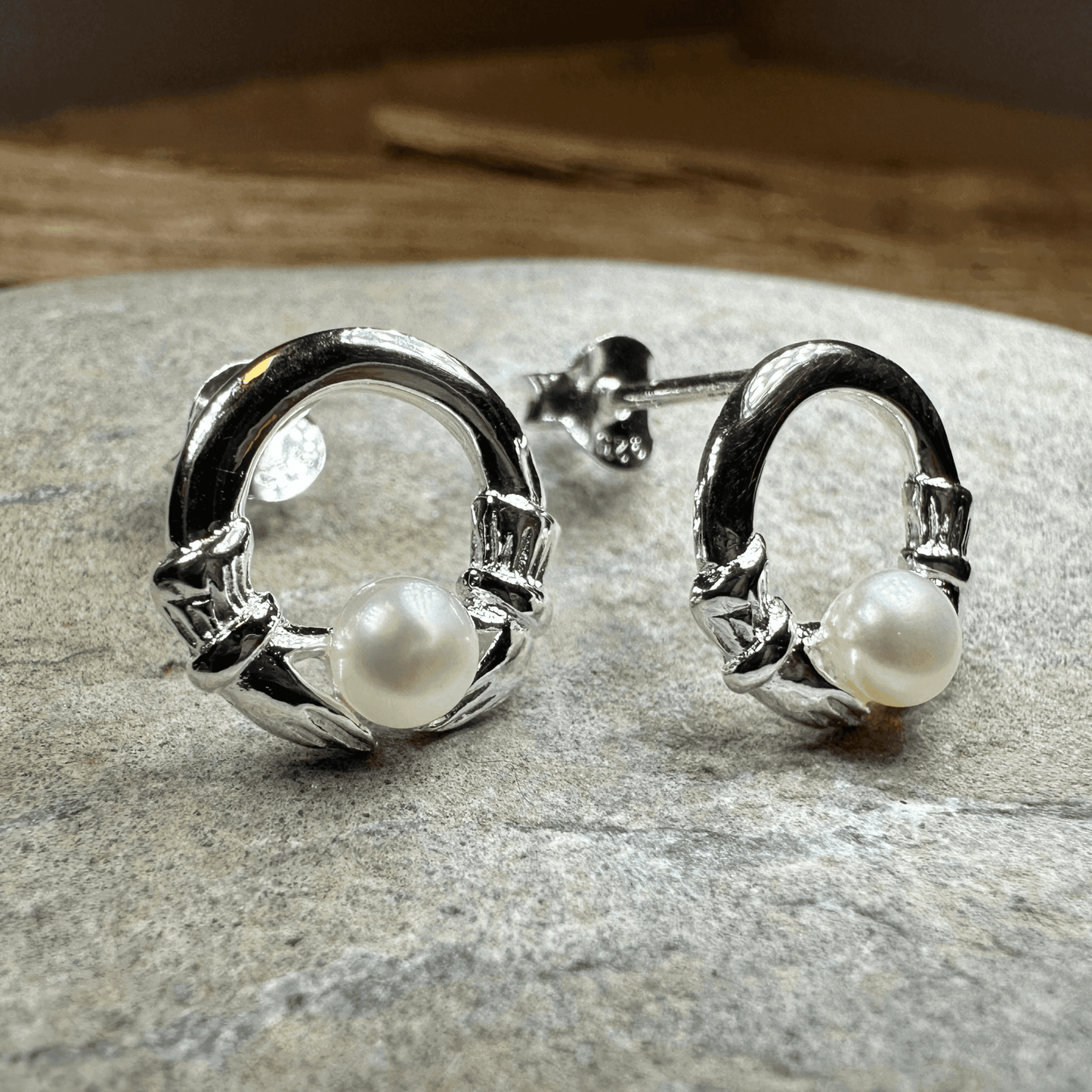 Straffan Claddagh Stud Earrings - 