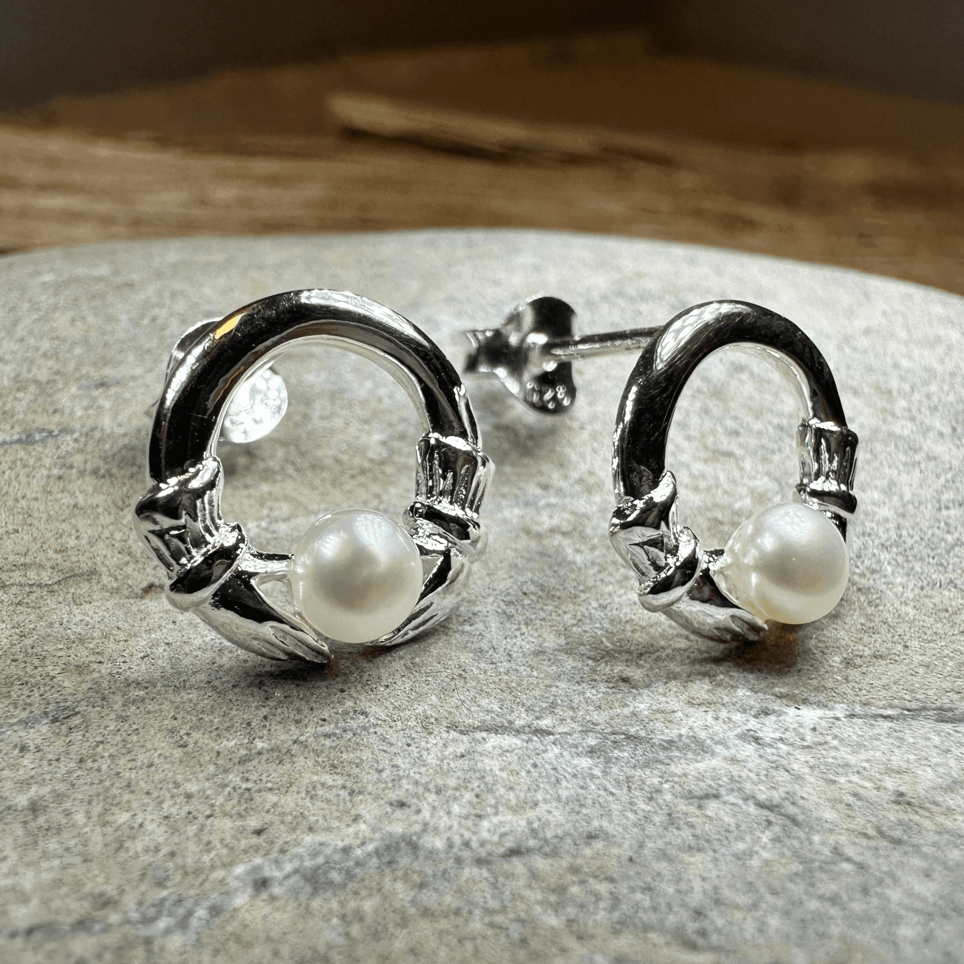 Straffan Claddagh Stud Earrings - 