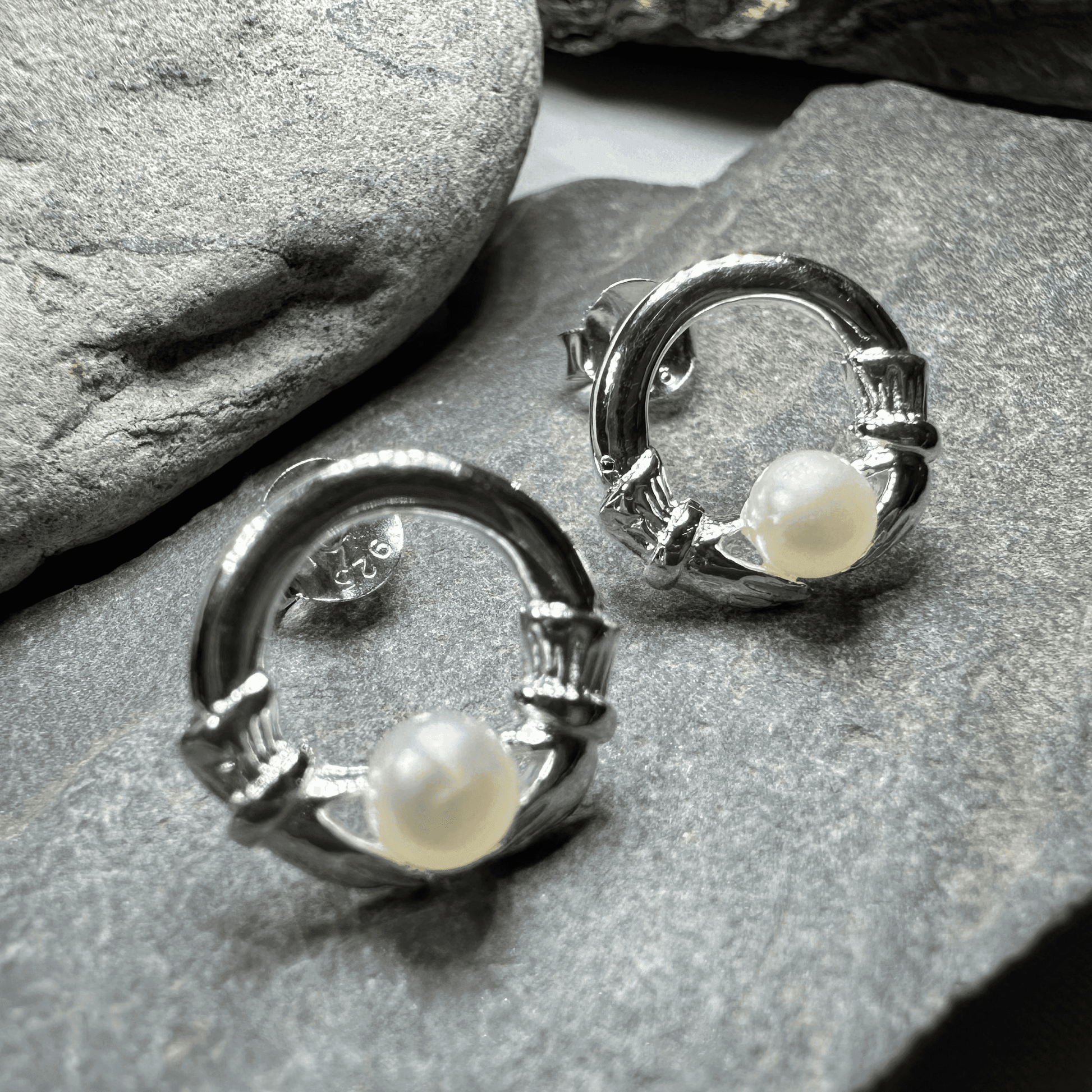 Straffan Claddagh Stud Earrings - 
