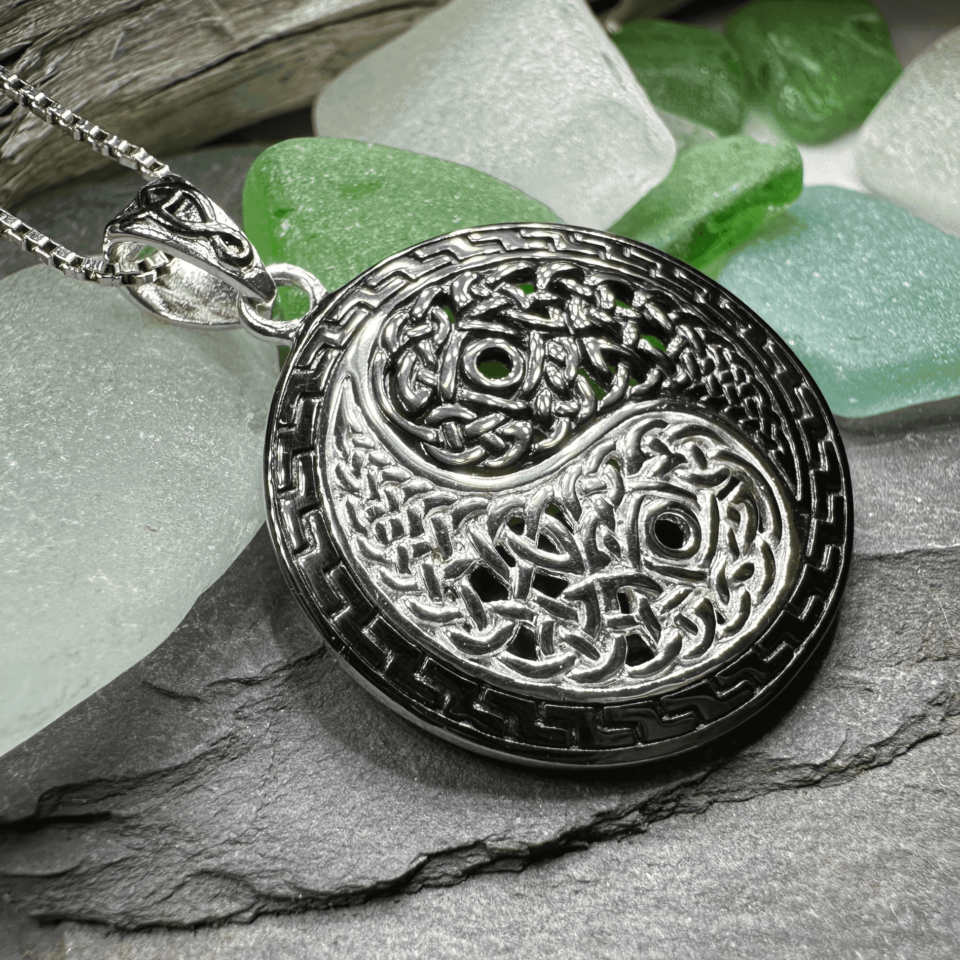 Celtic Yin Yang Necklace - 