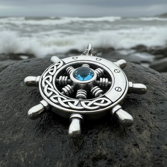 Keswick Ship's Wheel Necklace