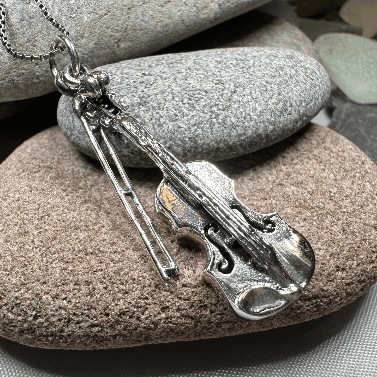 Irish Fiddle Celtic Necklace - 18