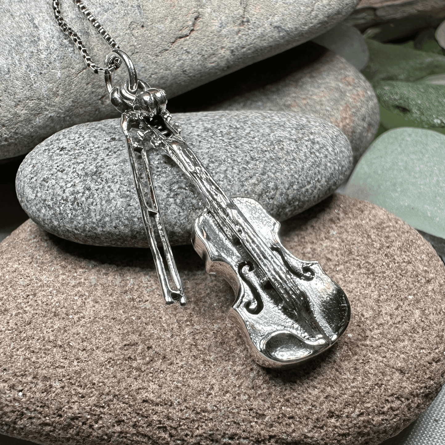 Irish Fiddle Celtic Necklace - 18