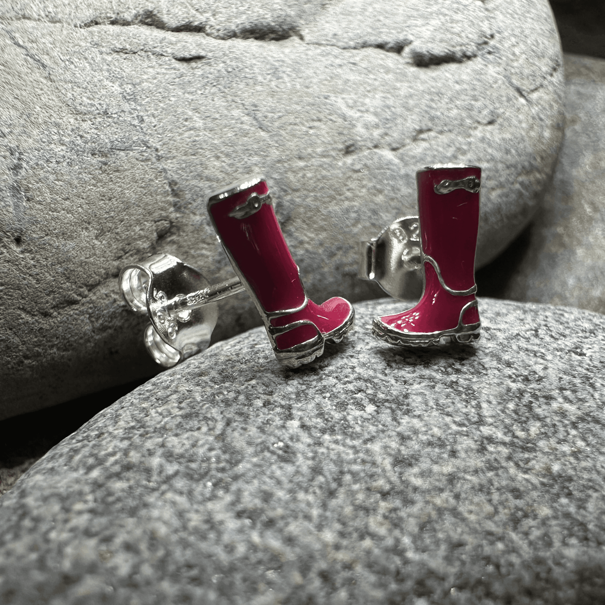 Rainy Day Wellies Boot Earrings - 