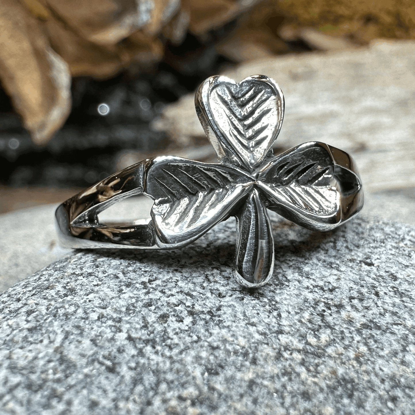 Sláinte Shamrock Celtic Ring - 5