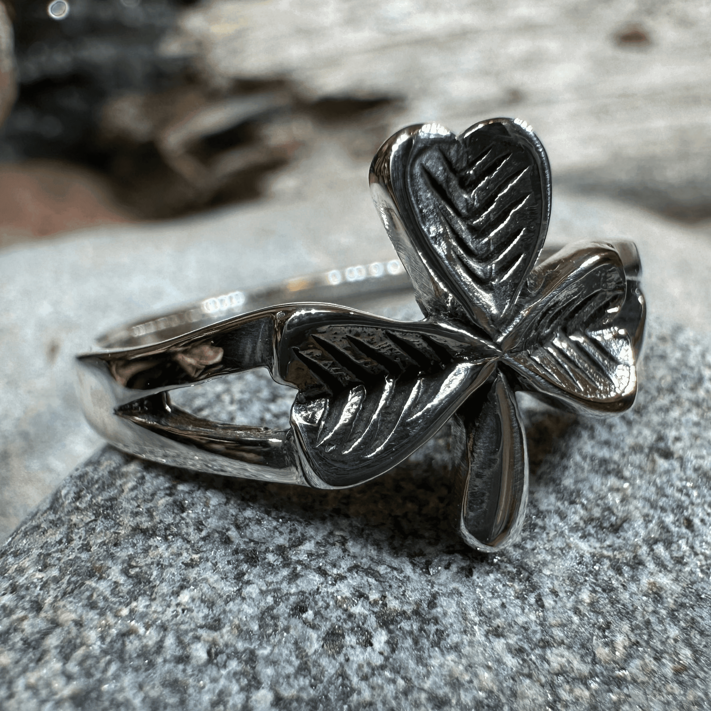 Sláinte Shamrock Celtic Ring - 5