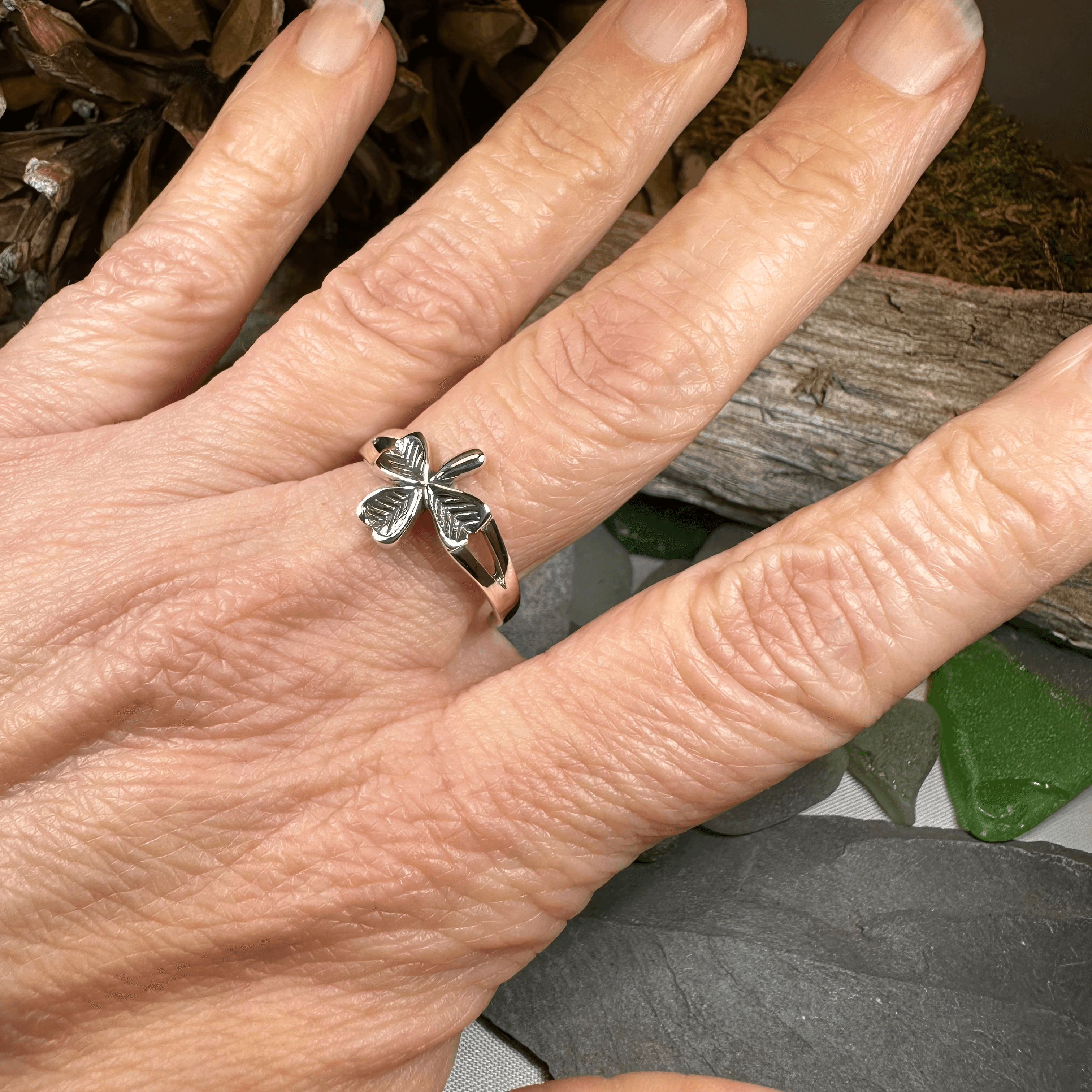 Sláinte Shamrock Celtic Ring - 5