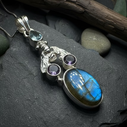 Fairy Dust Bee Necklace