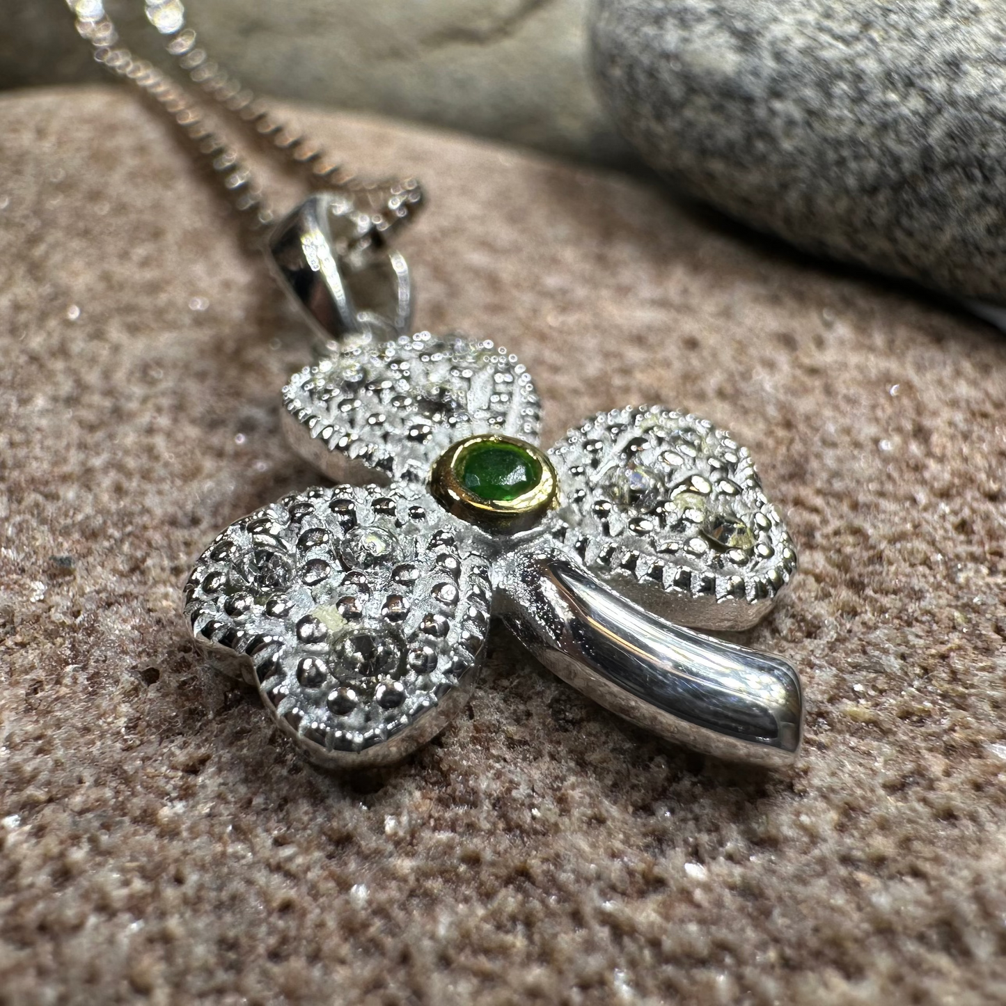 Shimmering Shamrock Necklace