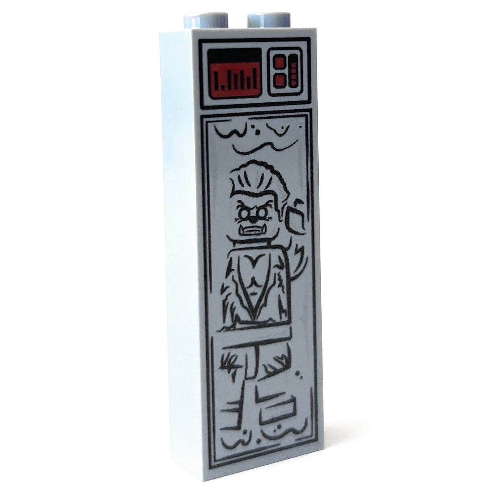 Werewolf (Halloween) in Carbonite (1x2x5 Brick) - B3 Customs - 