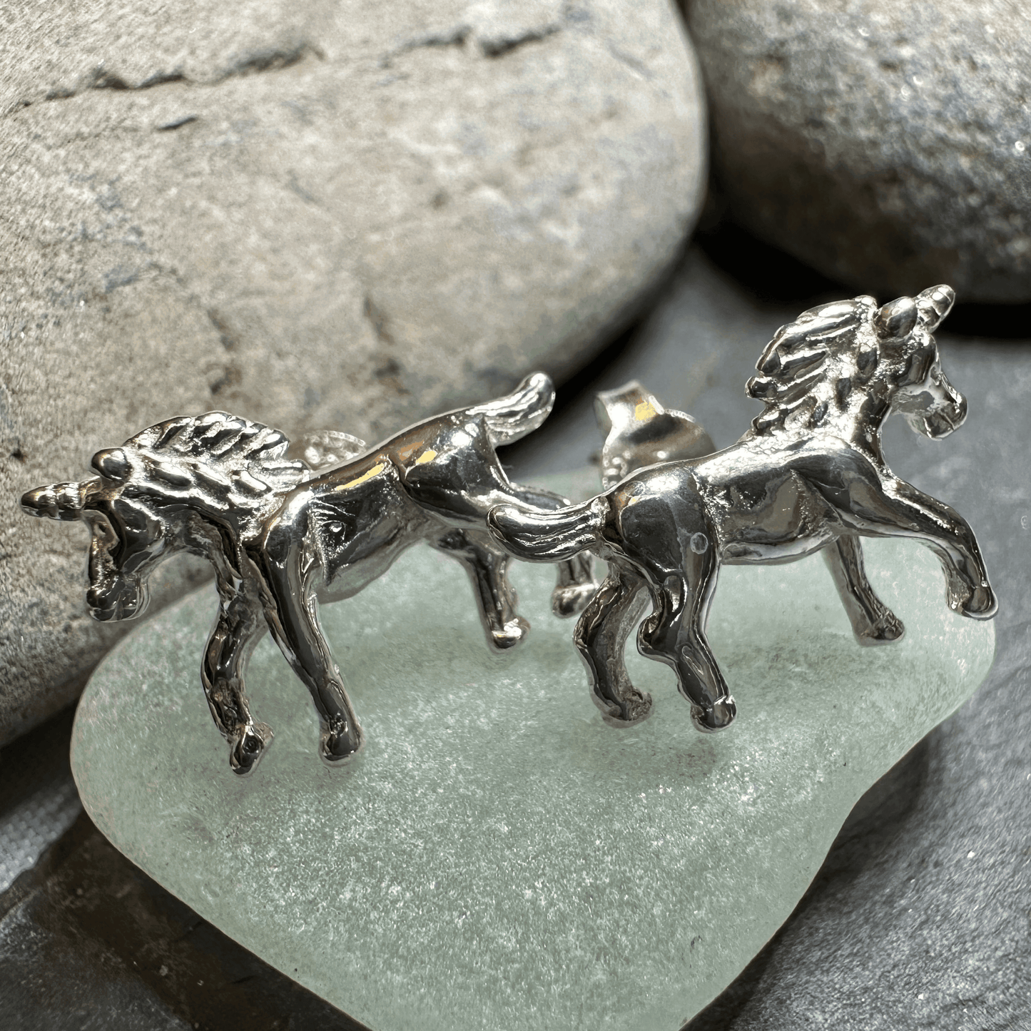 Legendary Unicorn Post Back Earrings - 