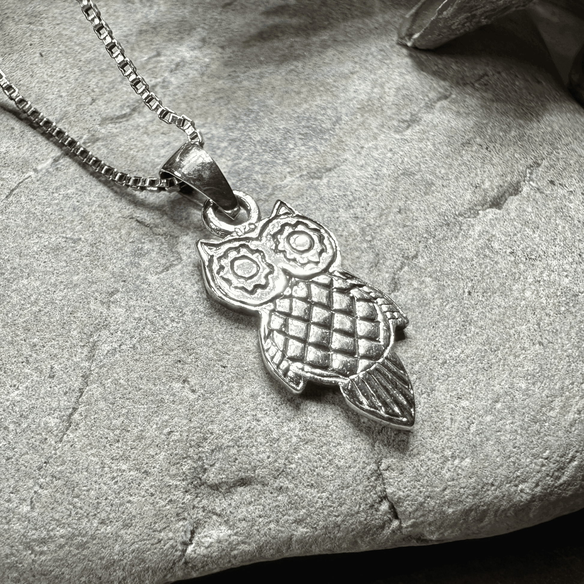 Athena Owl Necklace - 18