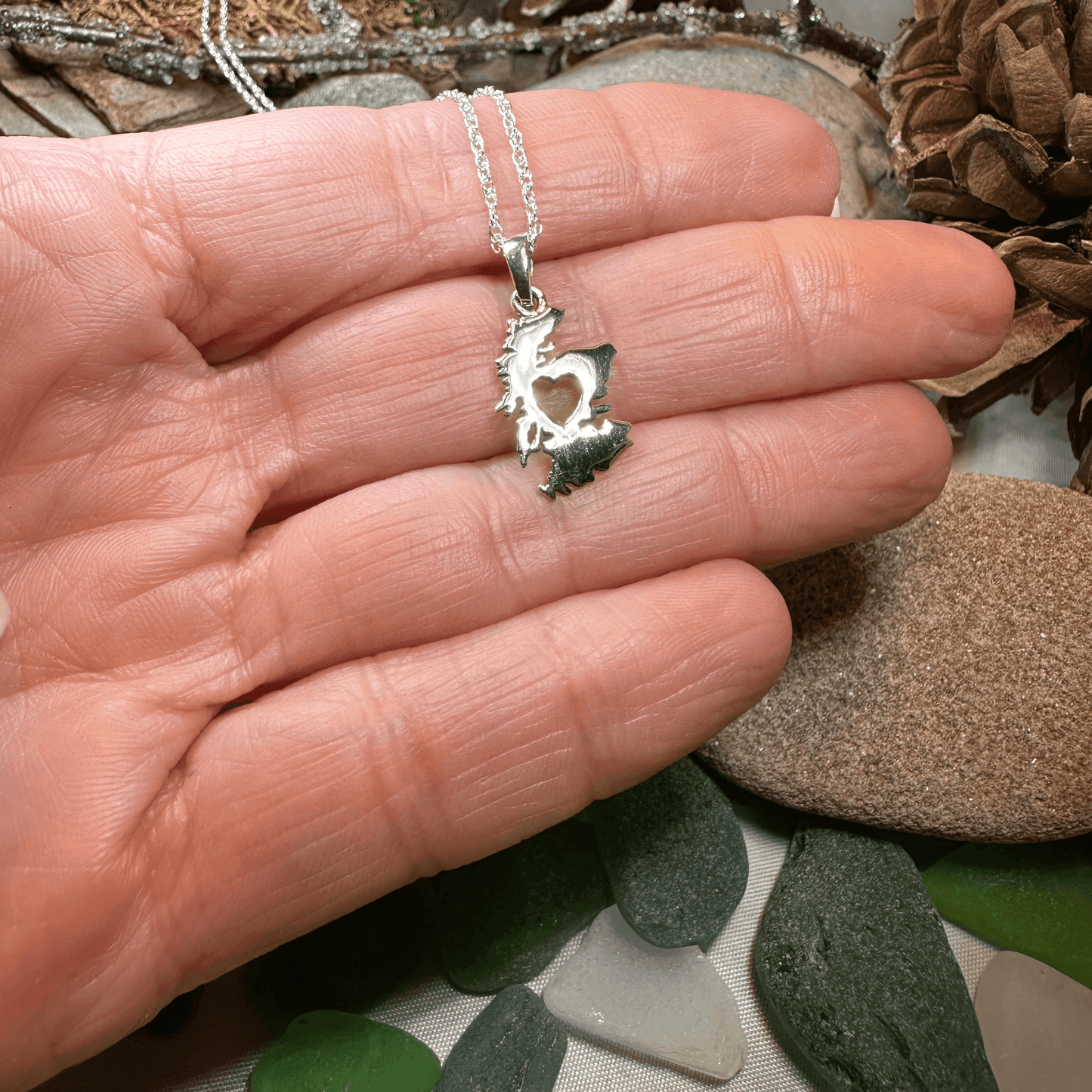 Scotland Map Necklace - 
