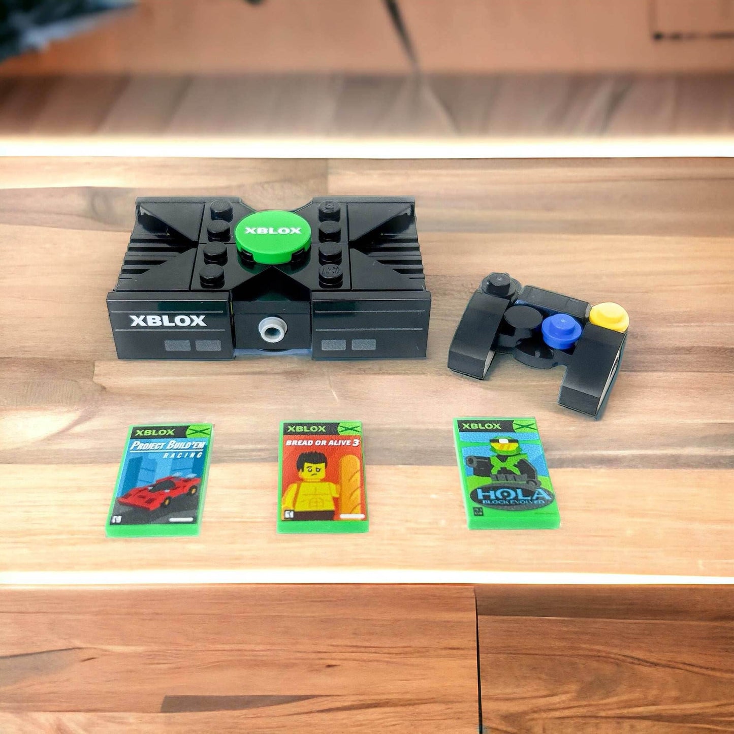 XBLOX 2001 - Custom Classic Video Game Console Set made with LEGO parts - 