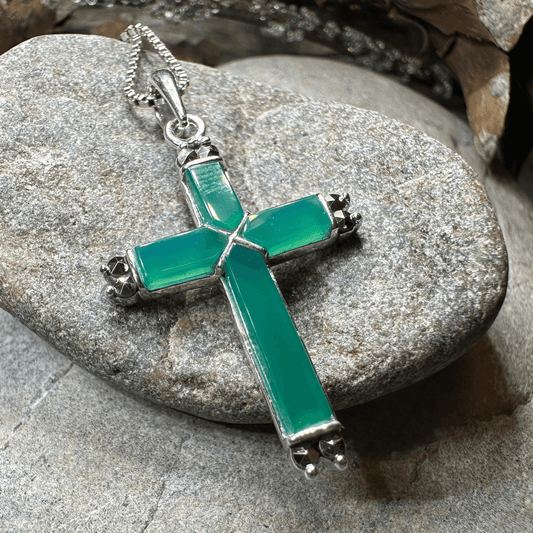 Marcasite Celtic Cross Necklace - 