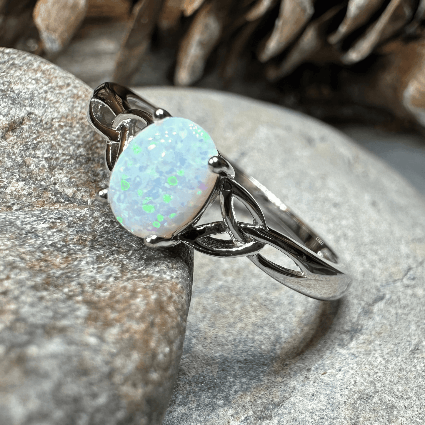 Scottish Mist Celtic Ring - 4 / Sterling Silver