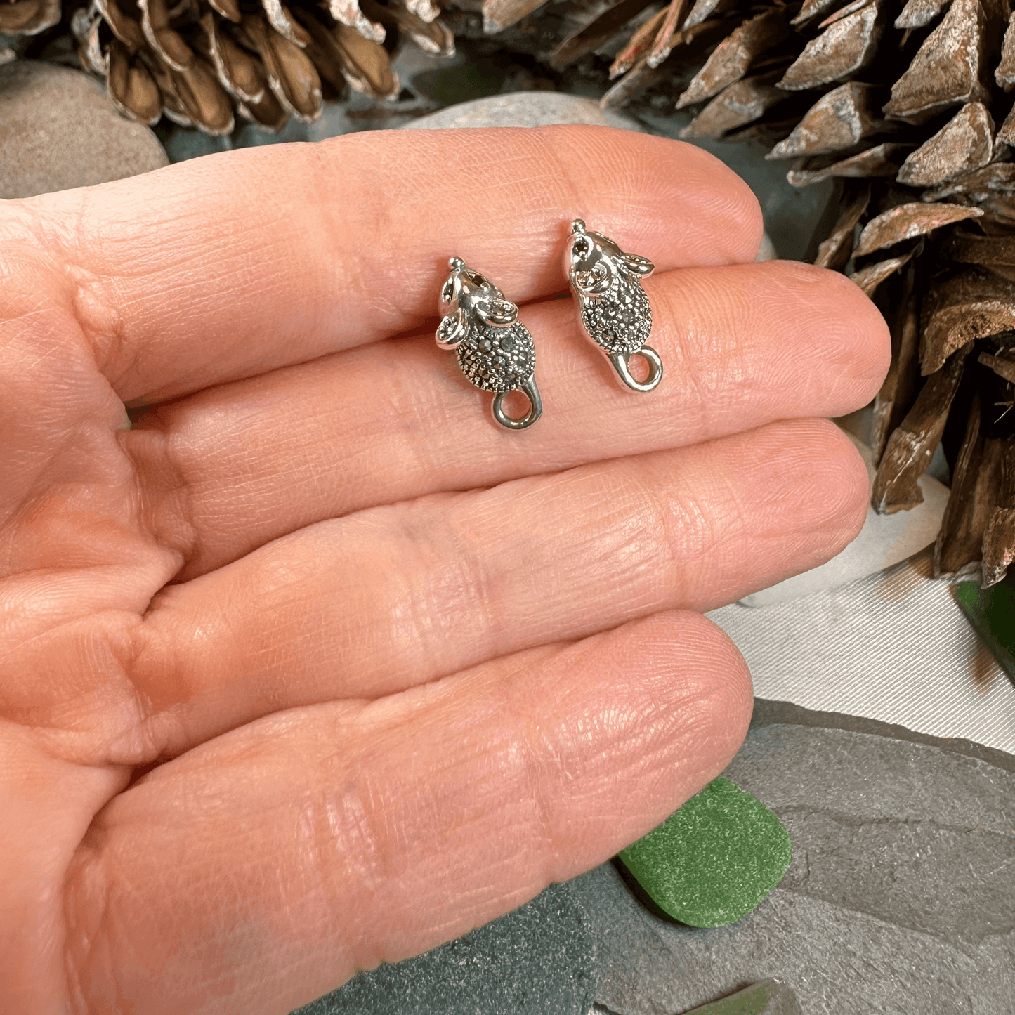 Sweet Little Mouse Post Earrings - 