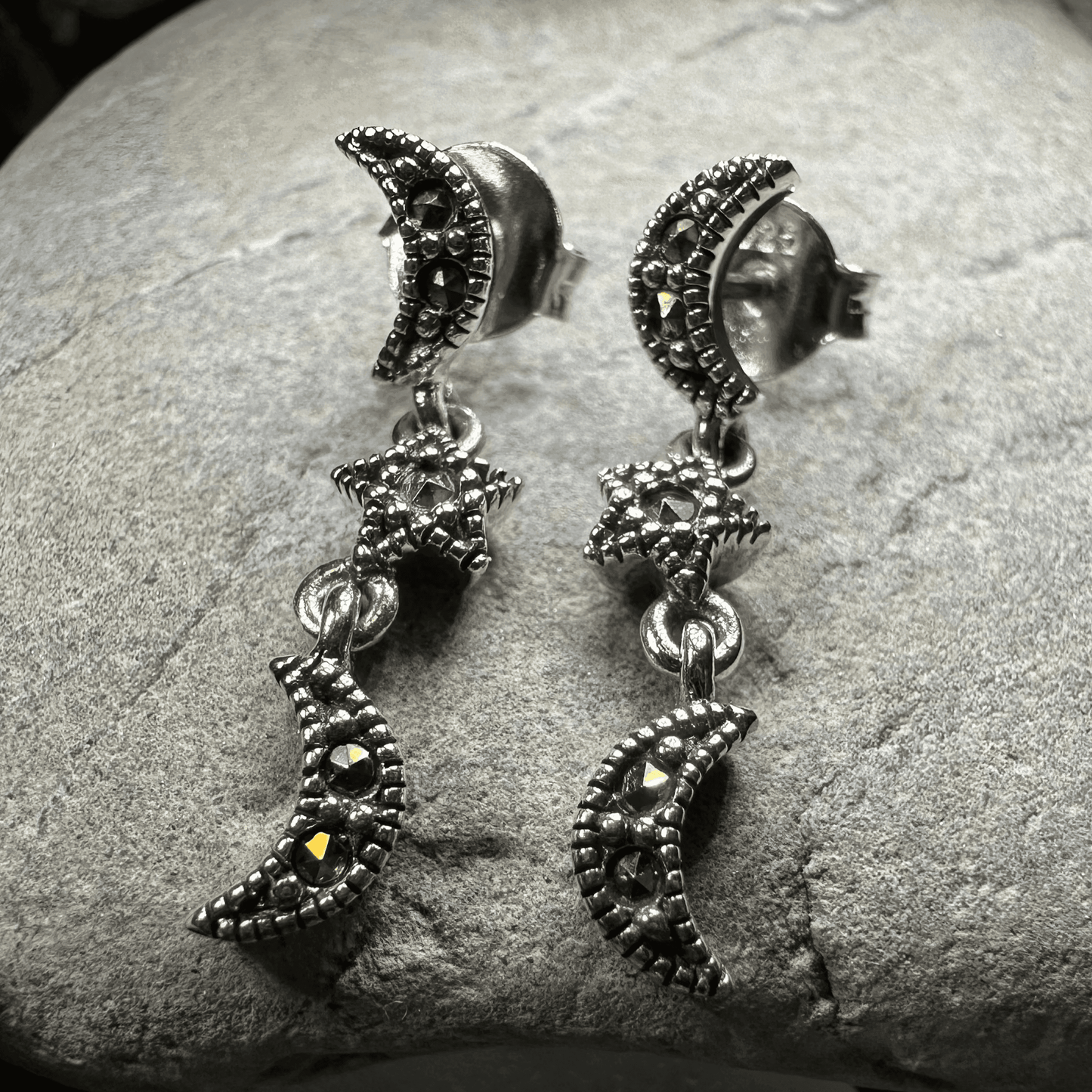 Magical Skies Moon & Stars Stud Earrings - 