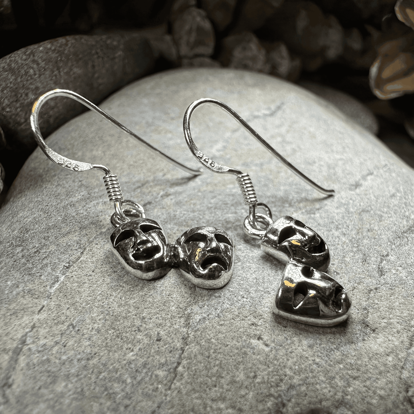 Theater Mask Earrings - 
