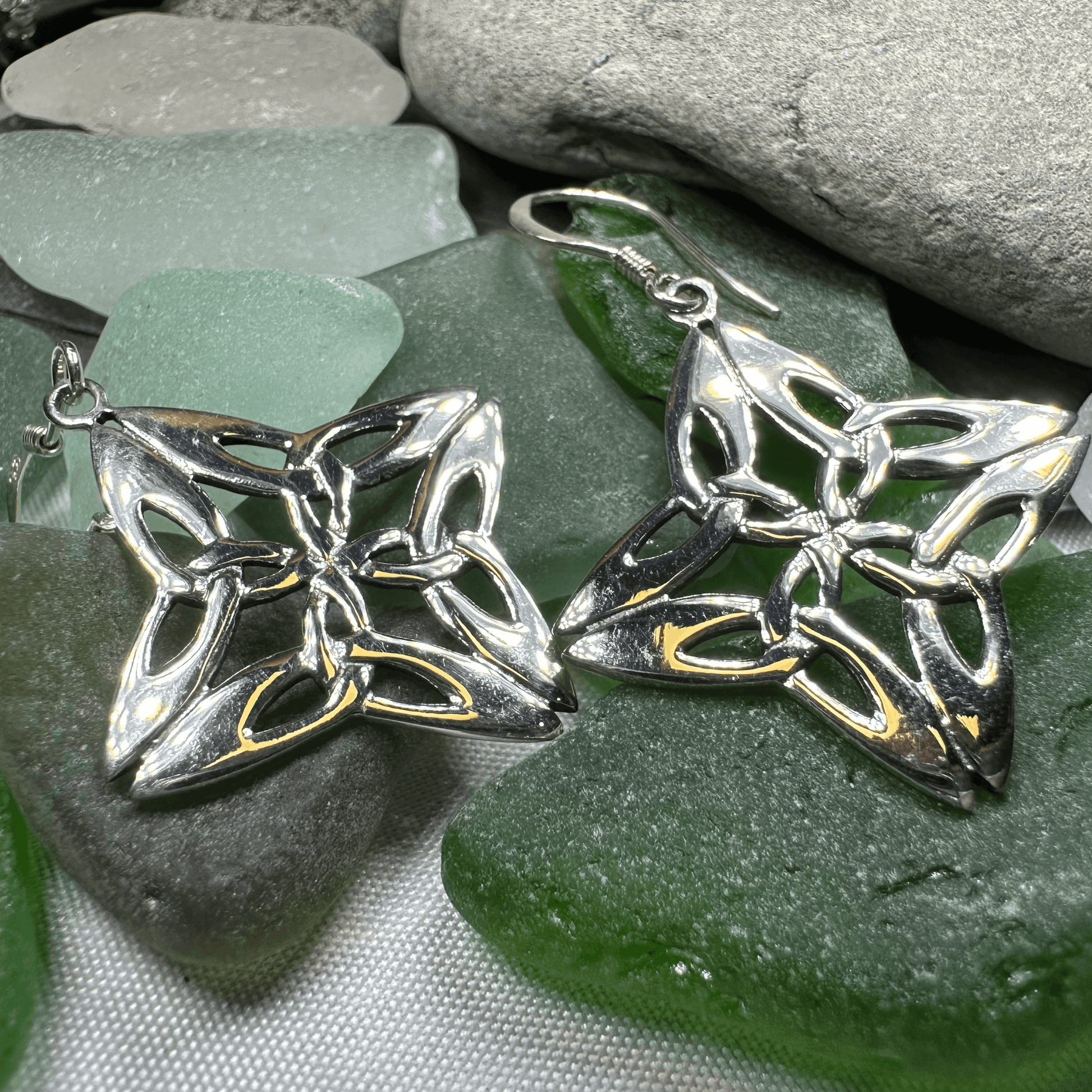 Nymah Trinity Knot Earrings - 