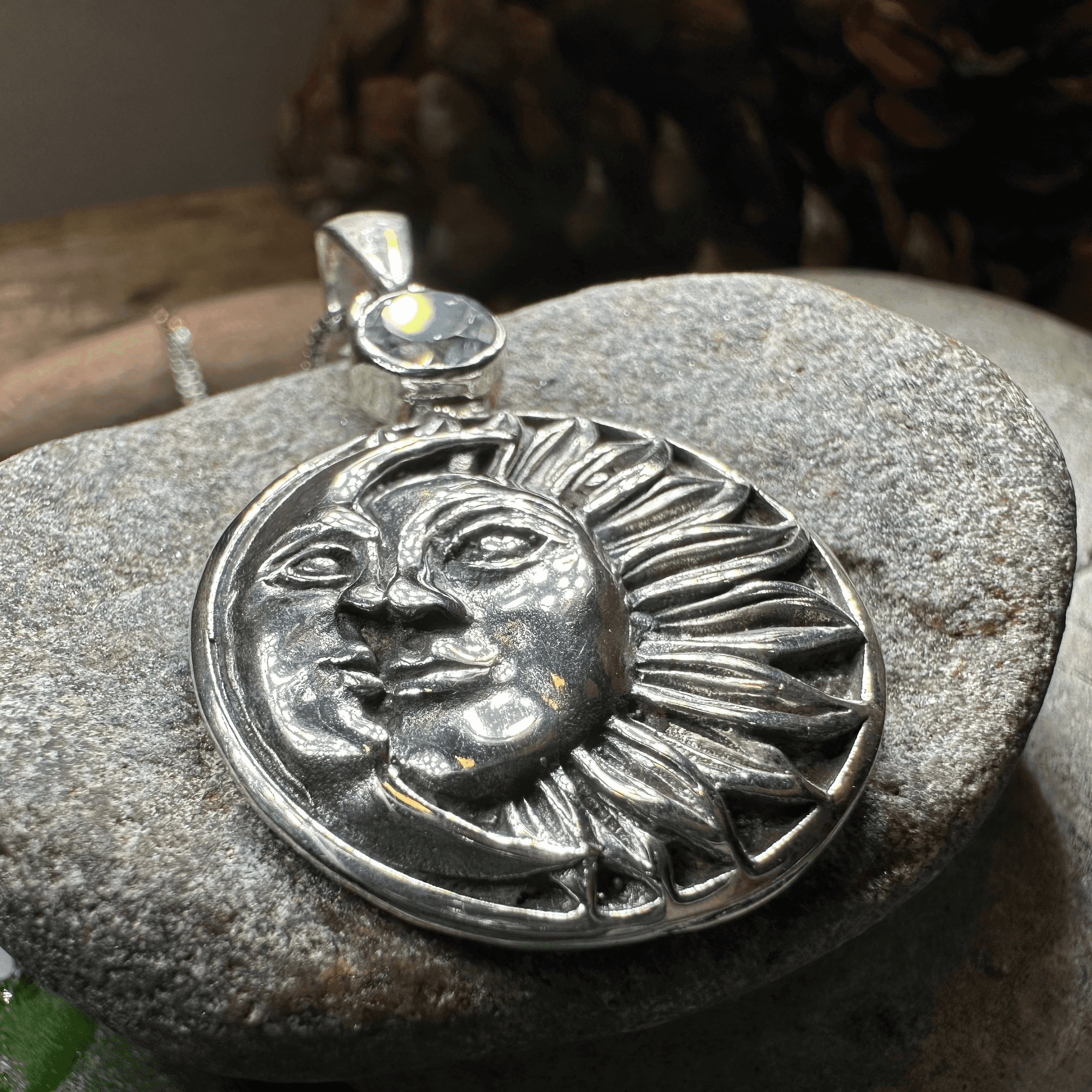 Summer Sun Necklace - Oval Blue Topaz