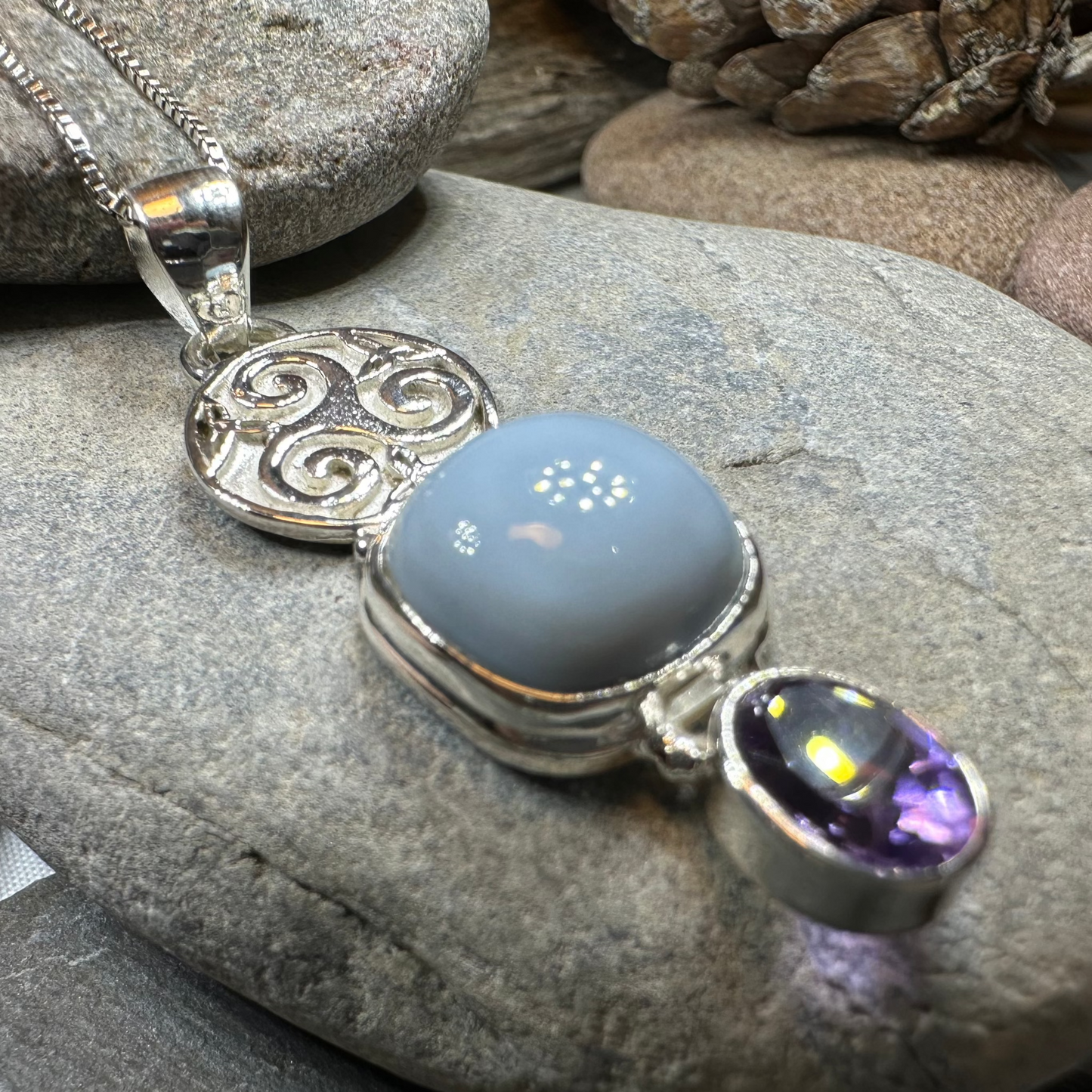 Euna Celtic Spiral Necklace