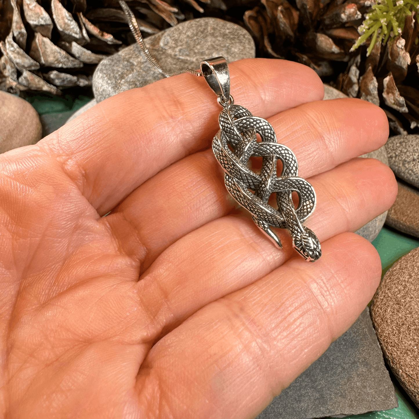 Alchemy Celtic Snake Necklace - 18