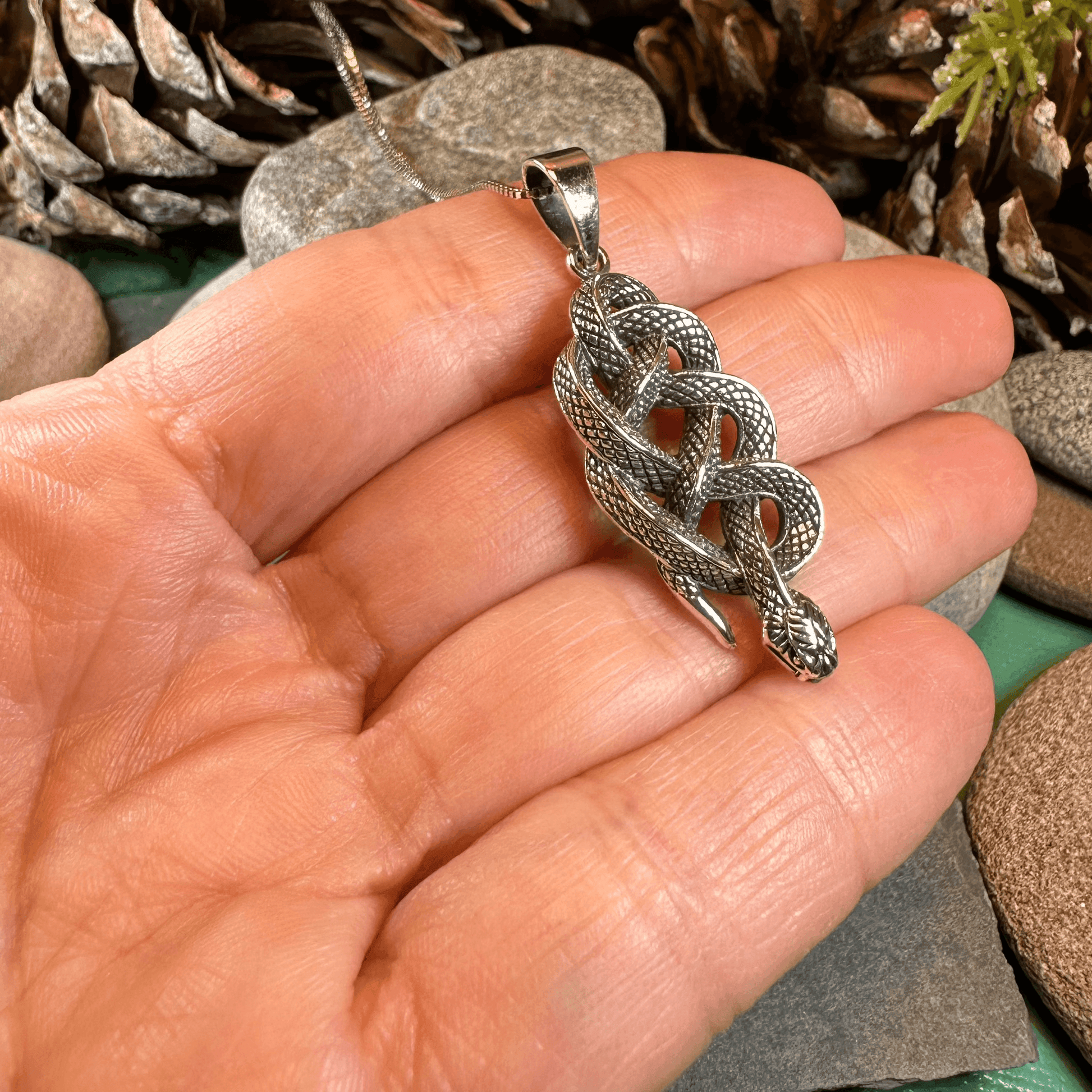 Alchemy Celtic Snake Necklace - 18