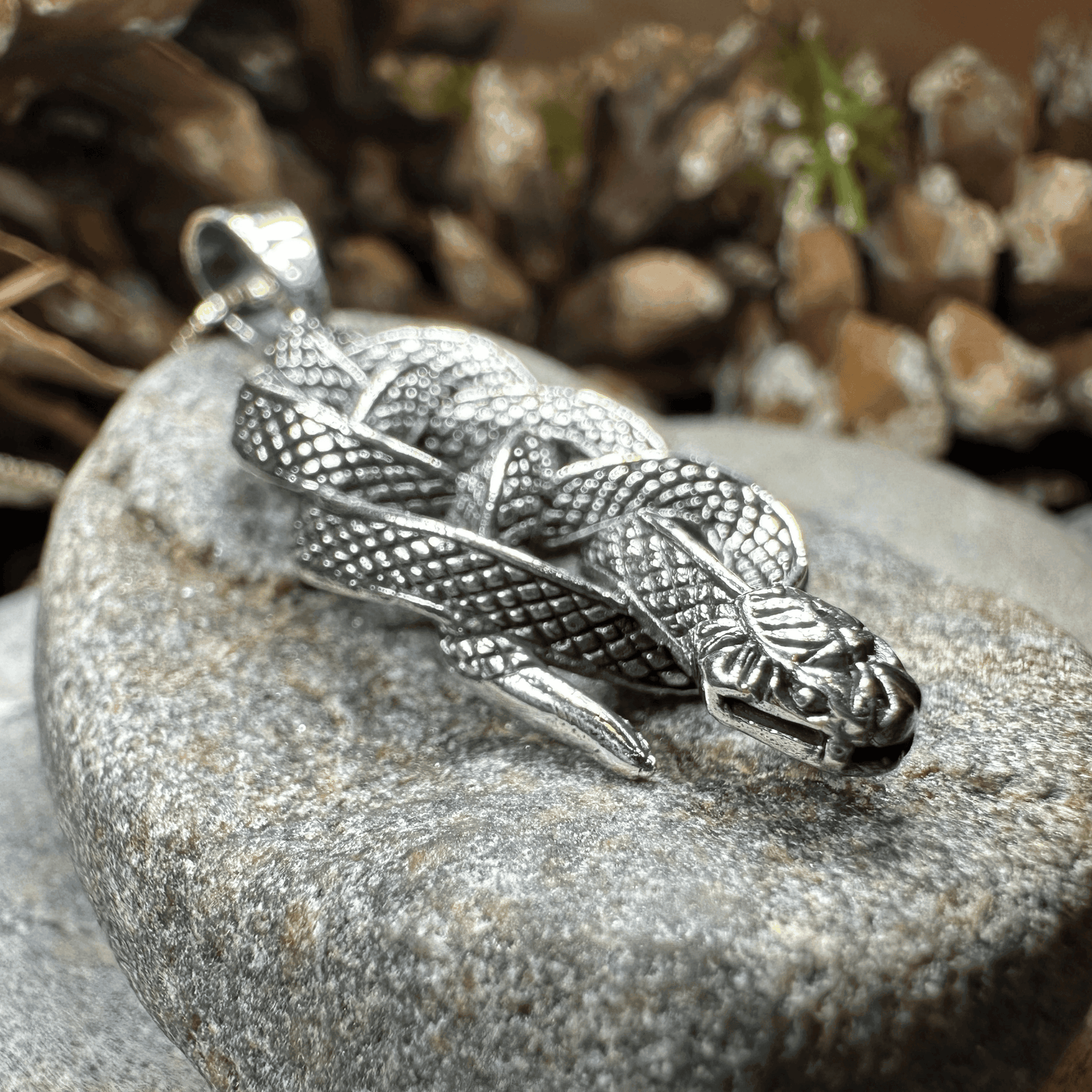 Alchemy Celtic Snake Necklace - 18