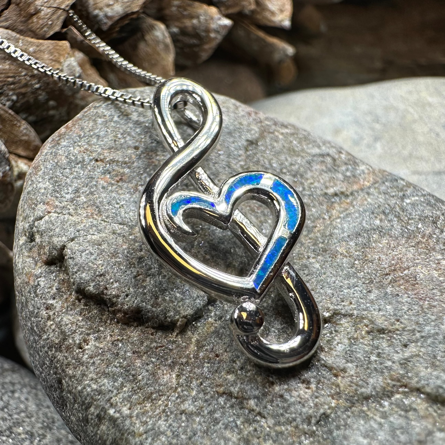Opal Music Necklace