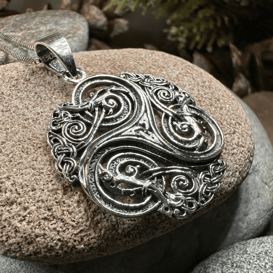 Acutus Triskele Dragon Necklace - 18