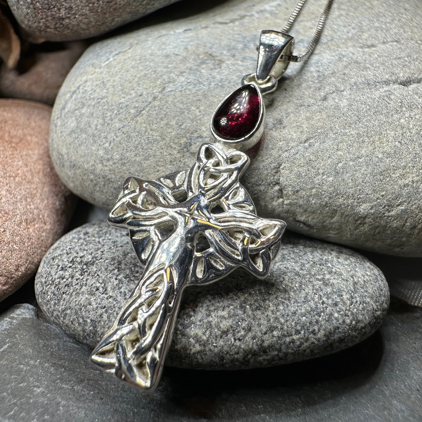 Eternal Light Celtic Cross Necklace